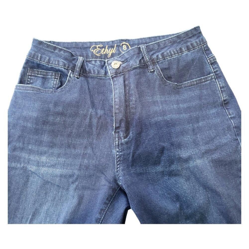 Designer Ct1486 Ethyl Blue Denim Straight Leg Jean 8 Size 30" / US 8 / IT 44 - 3 Thumbnail