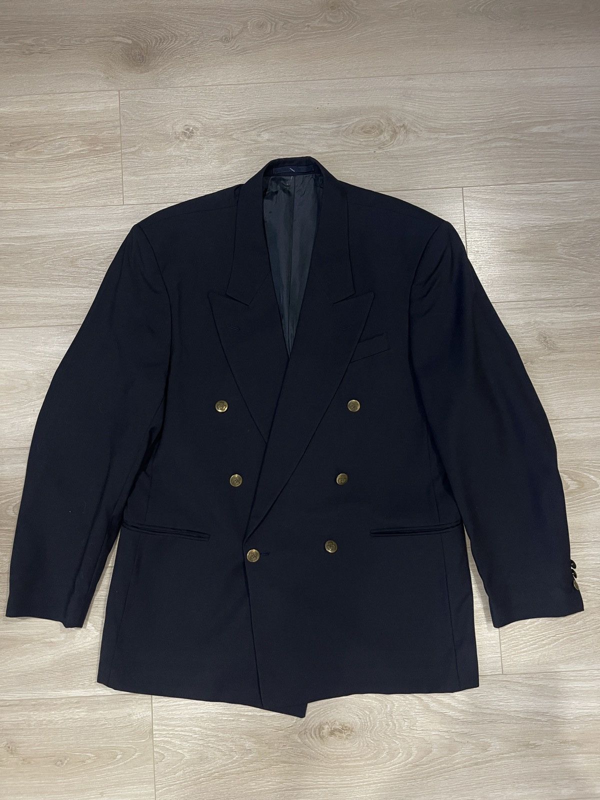 Vintage Vintage double-breasted jacket blazer carlo manzoni 50 Size 40R - 9 Thumbnail