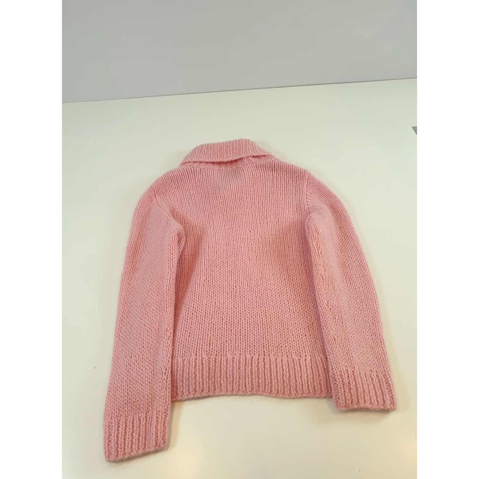 Ralph Lauren VINTAGE Lauren Ralph Lauren Sweater Womens XL Cable Knit Mohair Wool Shawl Collar Pullov Size XL / US 12-14 / IT 48-50 - 6 Thumbnail