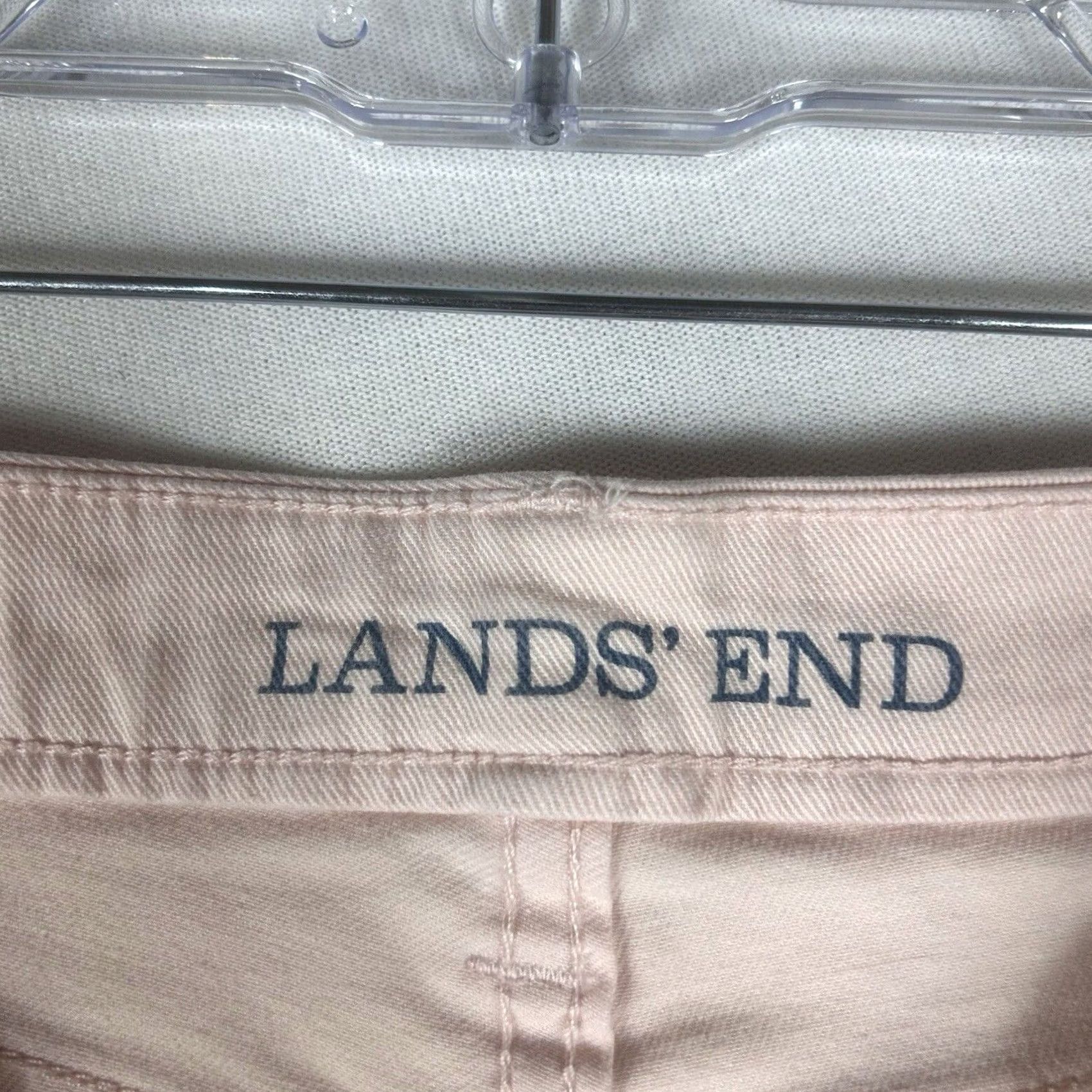 Lands' End Lands' End Mid Rise Crop Jeans Womens 2 Pink Denim Skinny Stretch Casual Pockets Shirts? Size 26" / US 2 / IT 38 - 5 Thumbnail