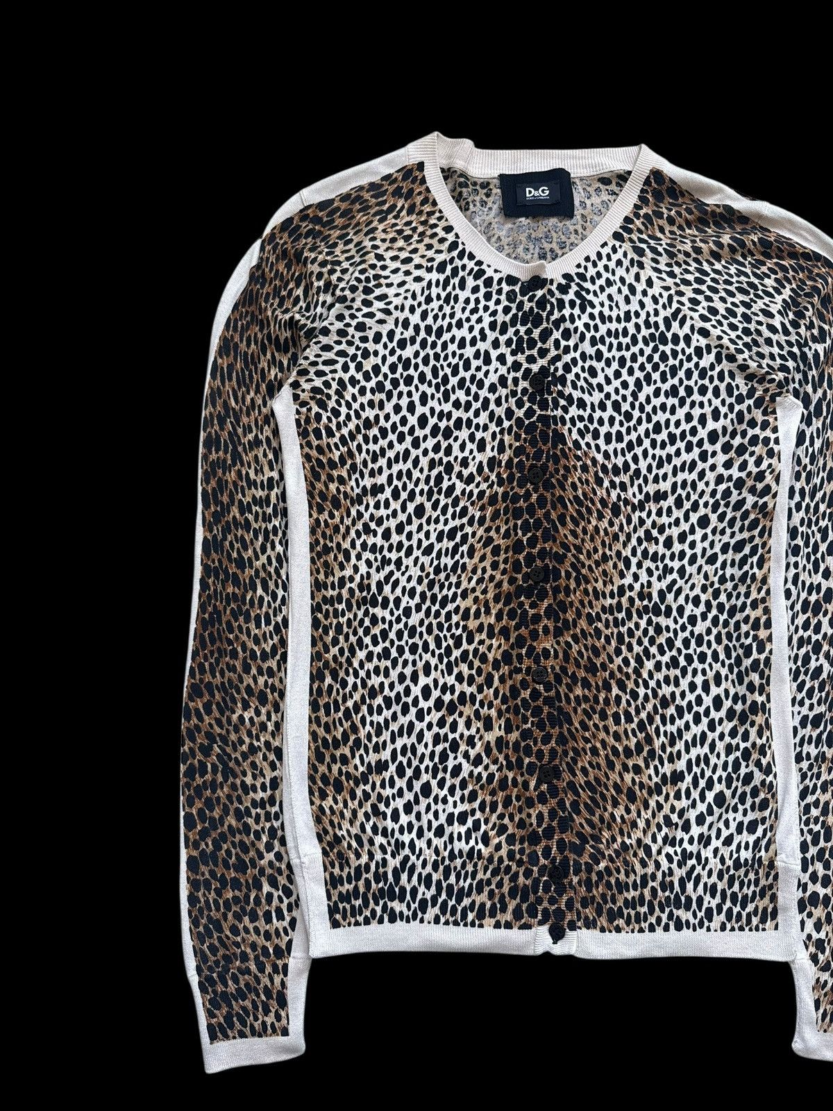 Dolce & Gabbana D&G Dolce & Gabbana Leopard Print Silk Cardigan Vintage y2k Size M / US 6-8 / IT 42-44 - 3 Thumbnail