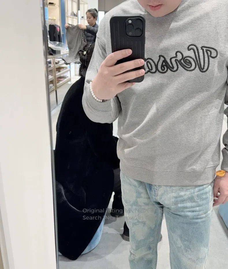 Versace Versace Men's crew neck gray casual sweatshirt Size US L / EU 52-54 / 3 - 2 Thumbnail