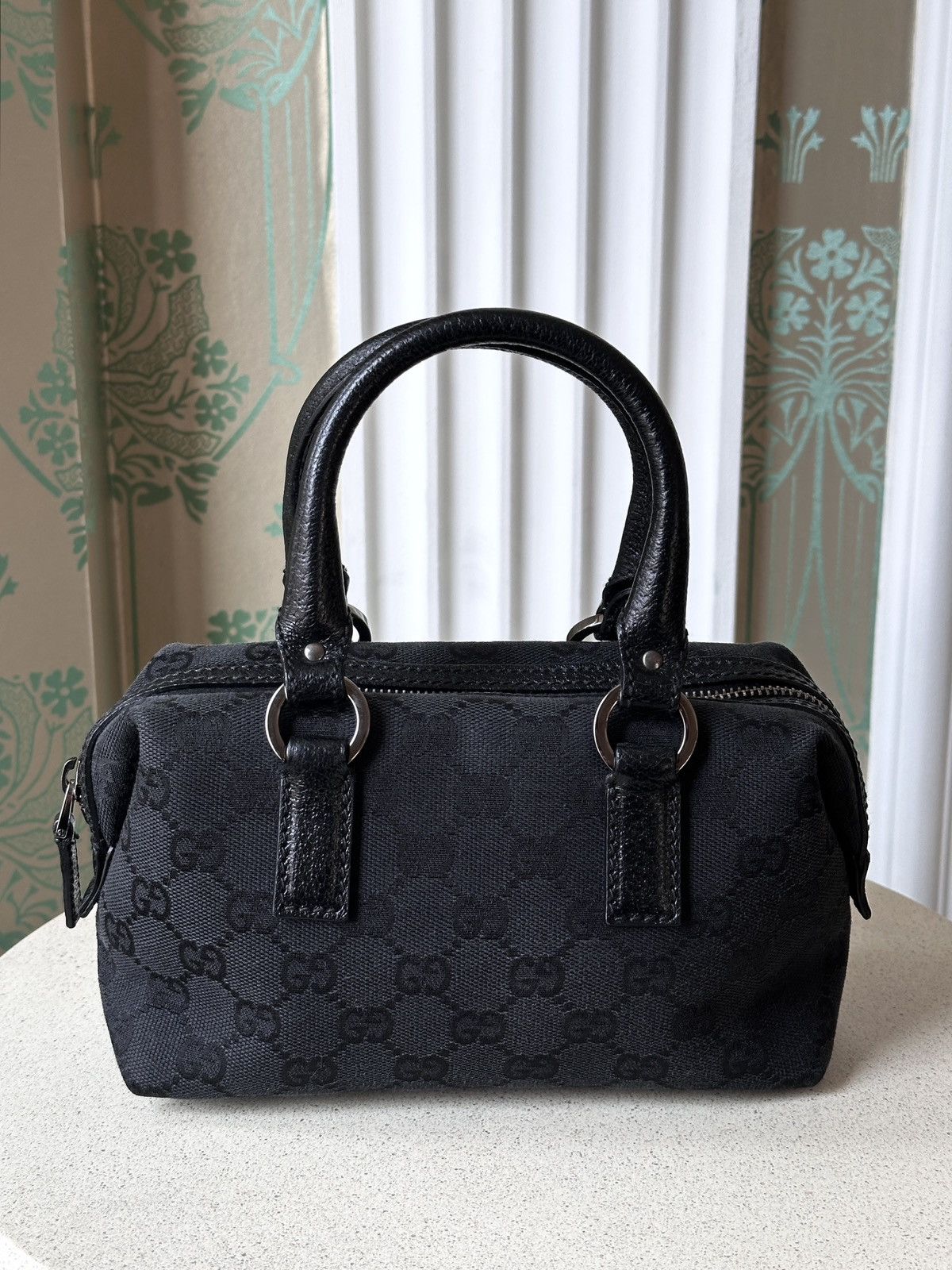 Gucci GUCCI Mini Monogram Canvas Boston Hand Bag Leather 113010 Size ONE SIZE - 8 Thumbnail