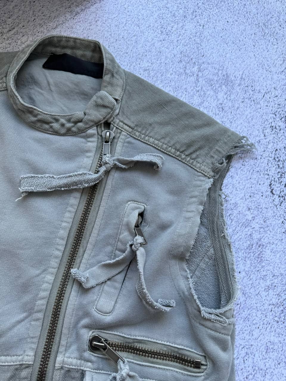 Designer × Haider Ackermann HAIDER ACKERMANN CROPPED VEST MULTI POCKET WAISTCOAT JACKET Size S / US 4 / IT 40 - 8 Thumbnail