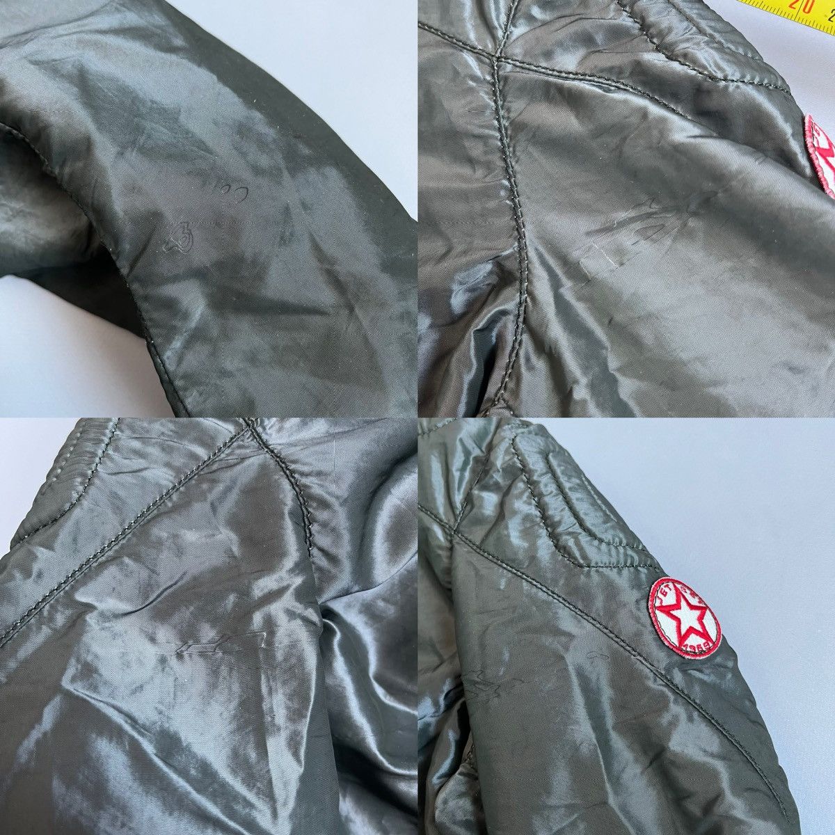 JET SET × Japanese Brand × Vintage Vintage 90s JET SET Women Nylon Olive Avant Garde Zip Jacket Size M / US 6-8 / IT 42-44 - 24 Thumbnail