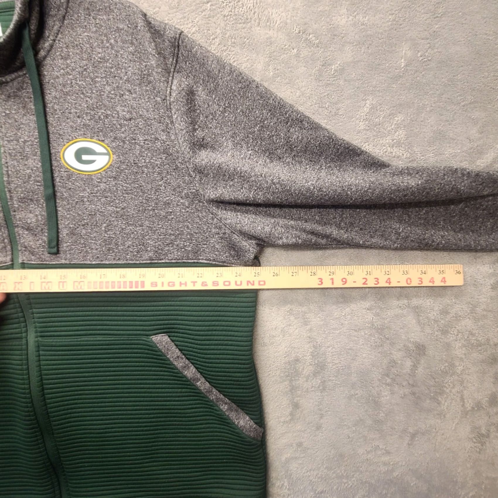 NFL VINTAGE? No. Green Bay Packers Pullover Mens XL Team Apparel Full Zip Hoodie Ribbed Casual Size US XL / EU 56 / 4 - 5 Thumbnail