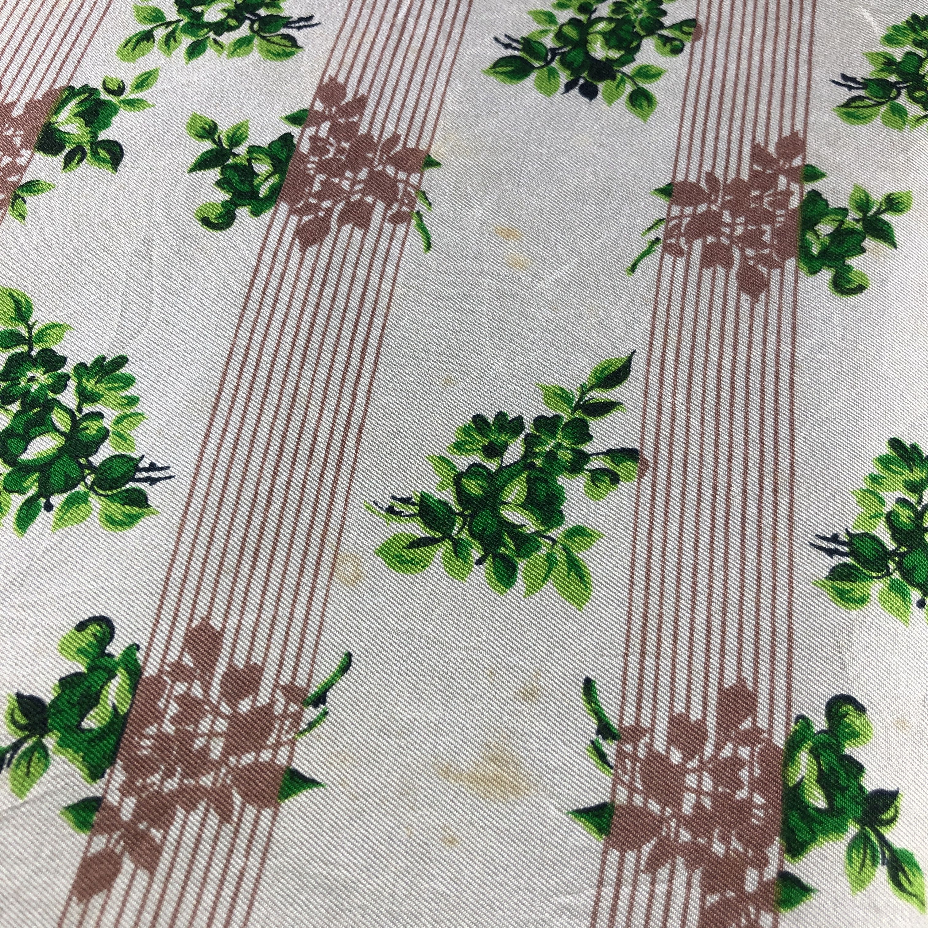 Japanese Brand Vintage Luxury Floral Hand Rolled Silk Scarf M1332 Size ONE SIZE - 6 Thumbnail