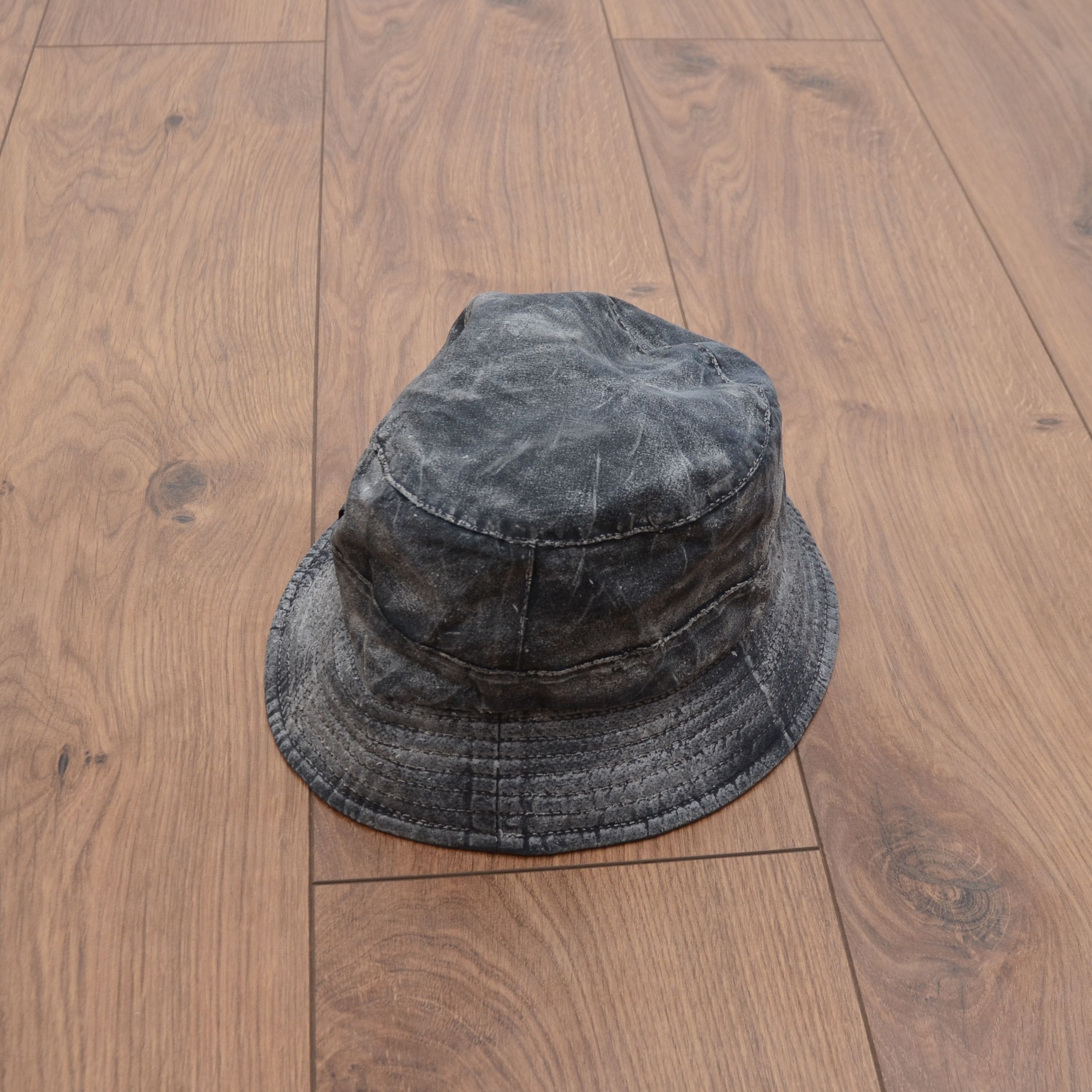 Barbour Vintage Barbour Bucket Panama Hat Wax Dark Blue Size ONE SIZE - 3 Thumbnail