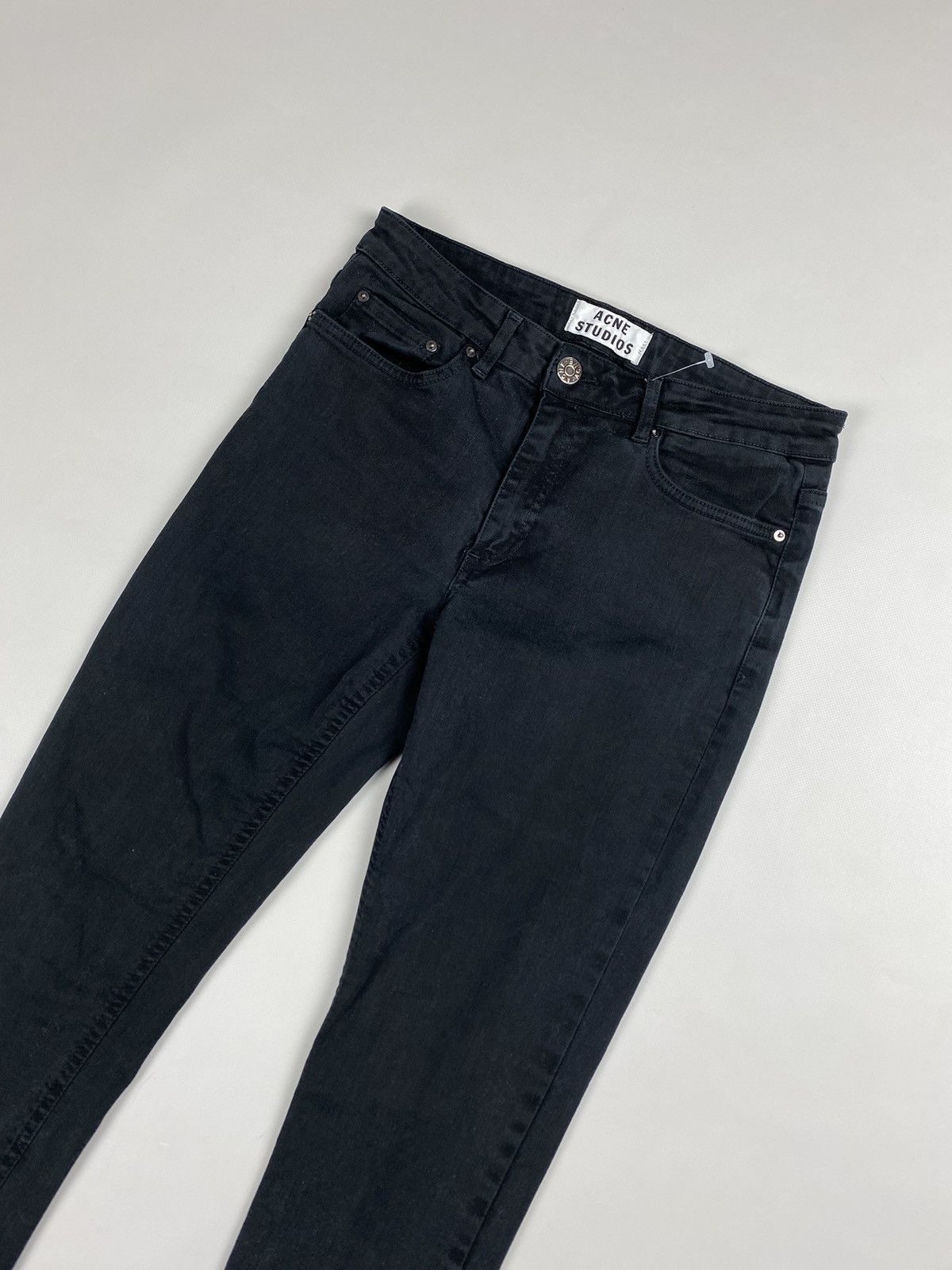 Acne Studios Acne Studios Skin 5 Lacey Black ladies jeans size 30 / 32 Size 30" / US 8 / IT 44 - 2 Thumbnail