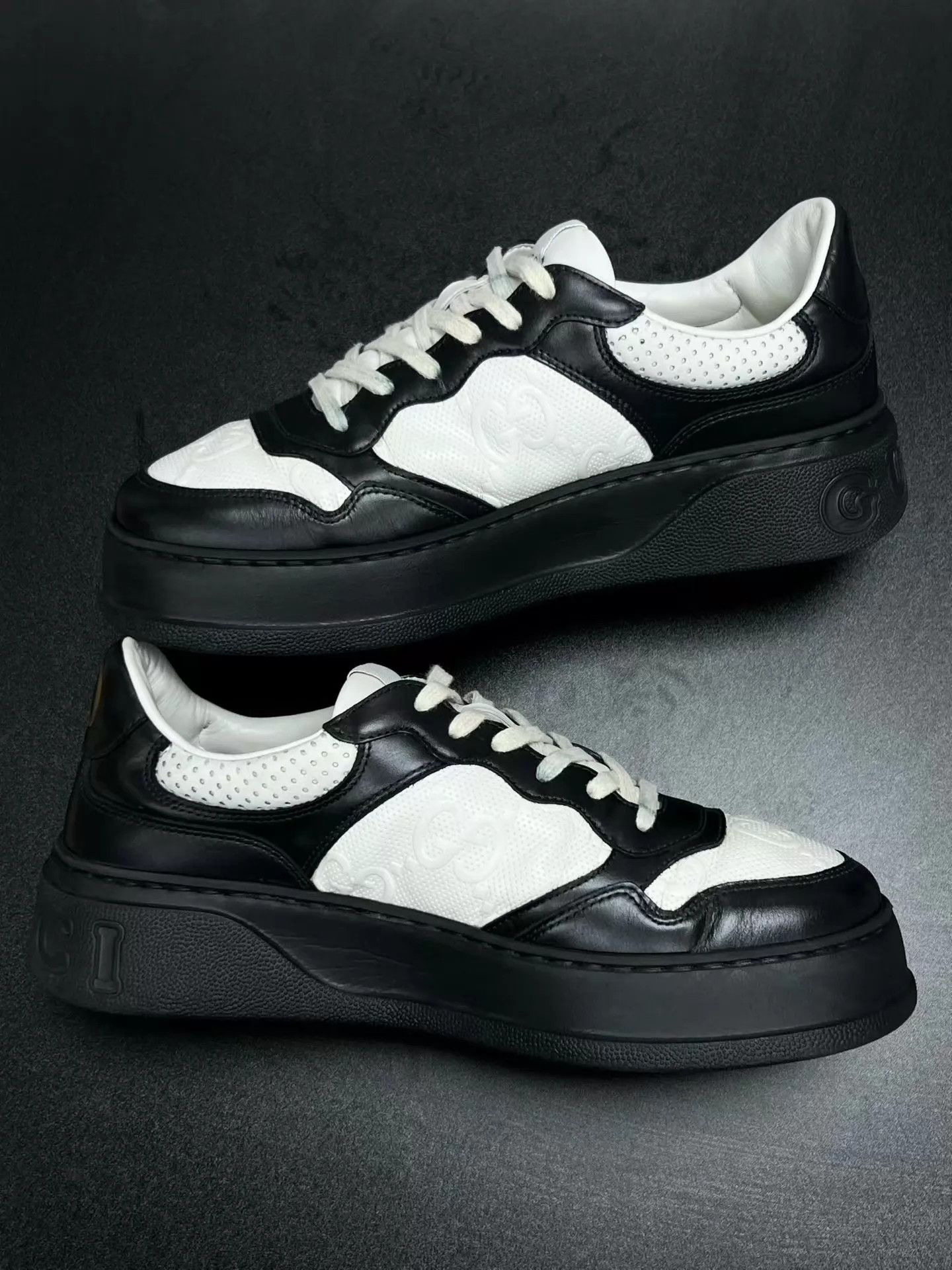 Gucci GUCCI Chunky Cookie 41.5 Black/White Worn Once Size US 8.5 / EU 41-42 - 6 Thumbnail