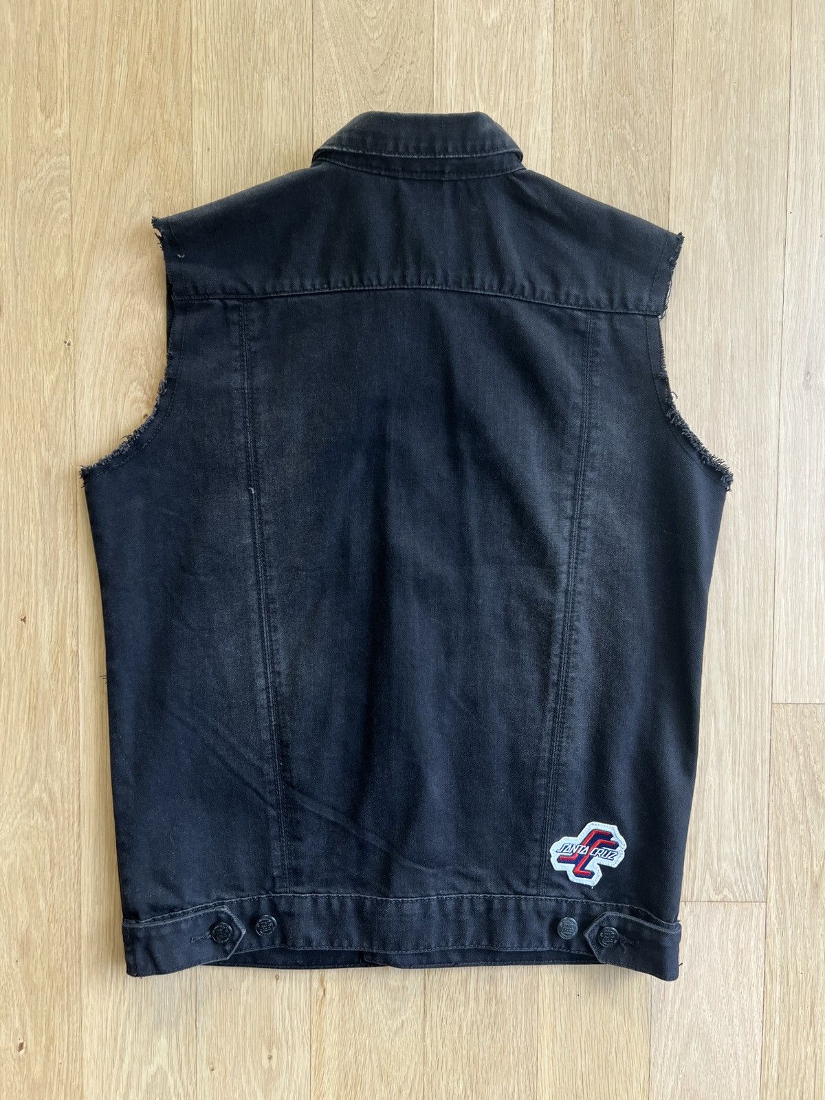 Santa Cruz Skateboards Patched denim vest Size US M / EU 48-50 / 2 - 2 Thumbnail