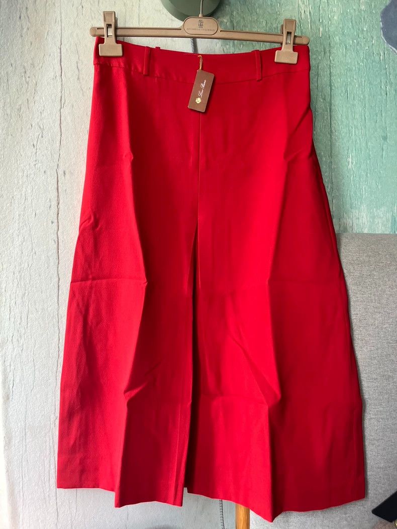 Loro Piana LORO PIANA A bright red wool skirt Size 27" / US 4 / IT 40 - 2 Thumbnail