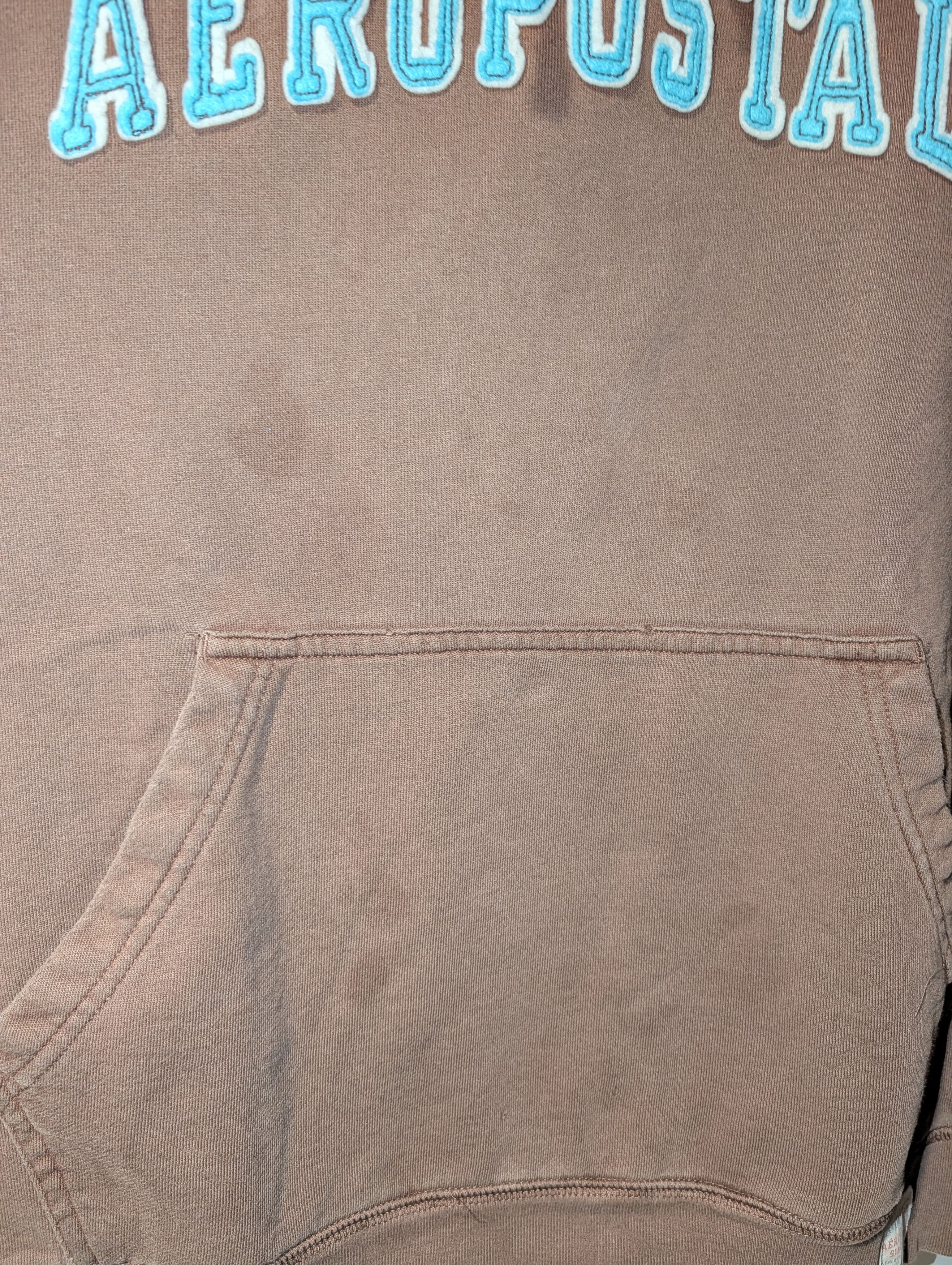 Abercrombie & Fitch VTG Abercrombie & Fitch Hoodie Brown Blue Spellout Y2K Size US L / EU 52-54 / 3 - 12 Thumbnail
