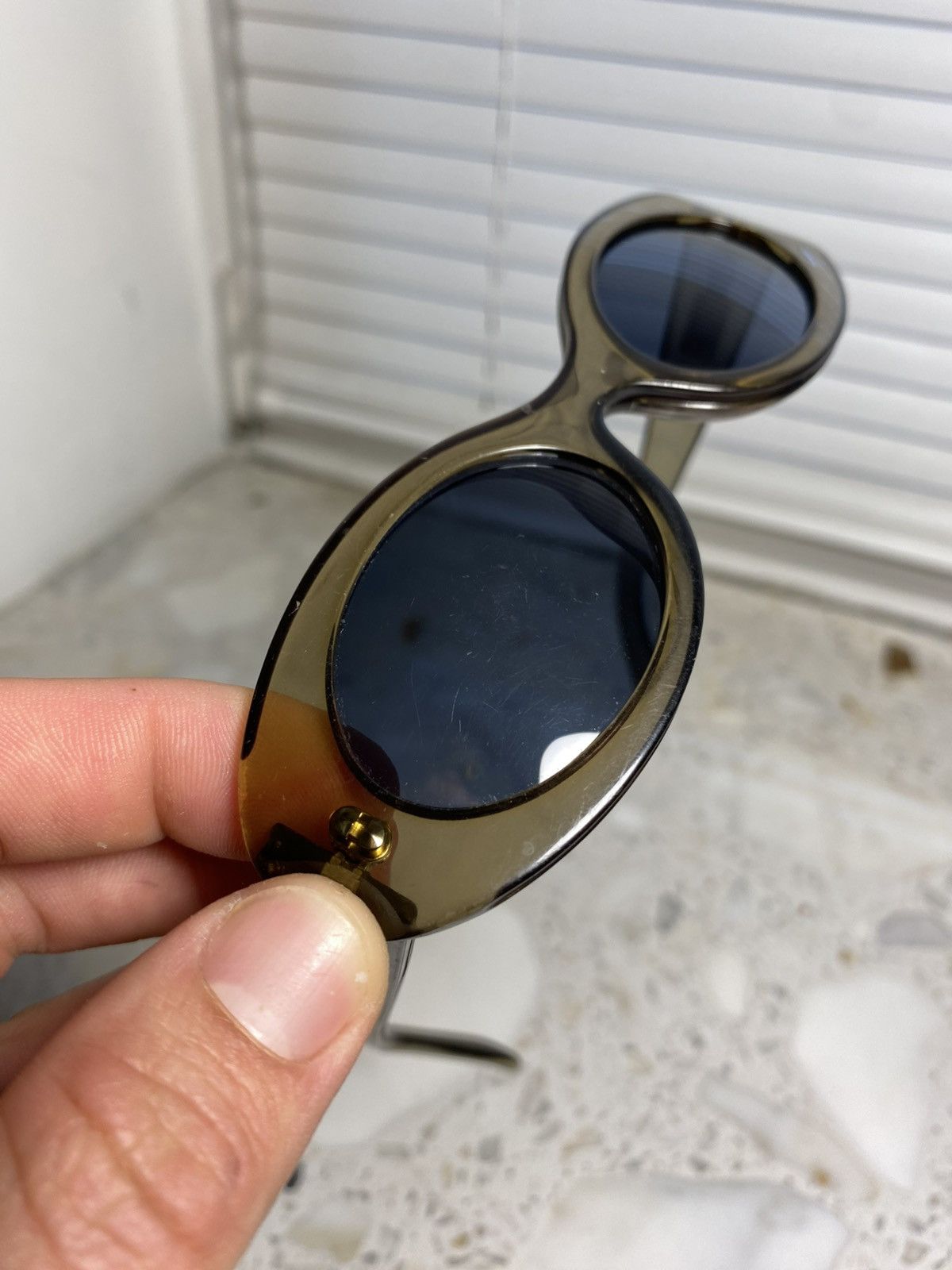 Gucci Silver Logo G Vintage Gucci Sunglasses Size ONE SIZE - 10 Thumbnail