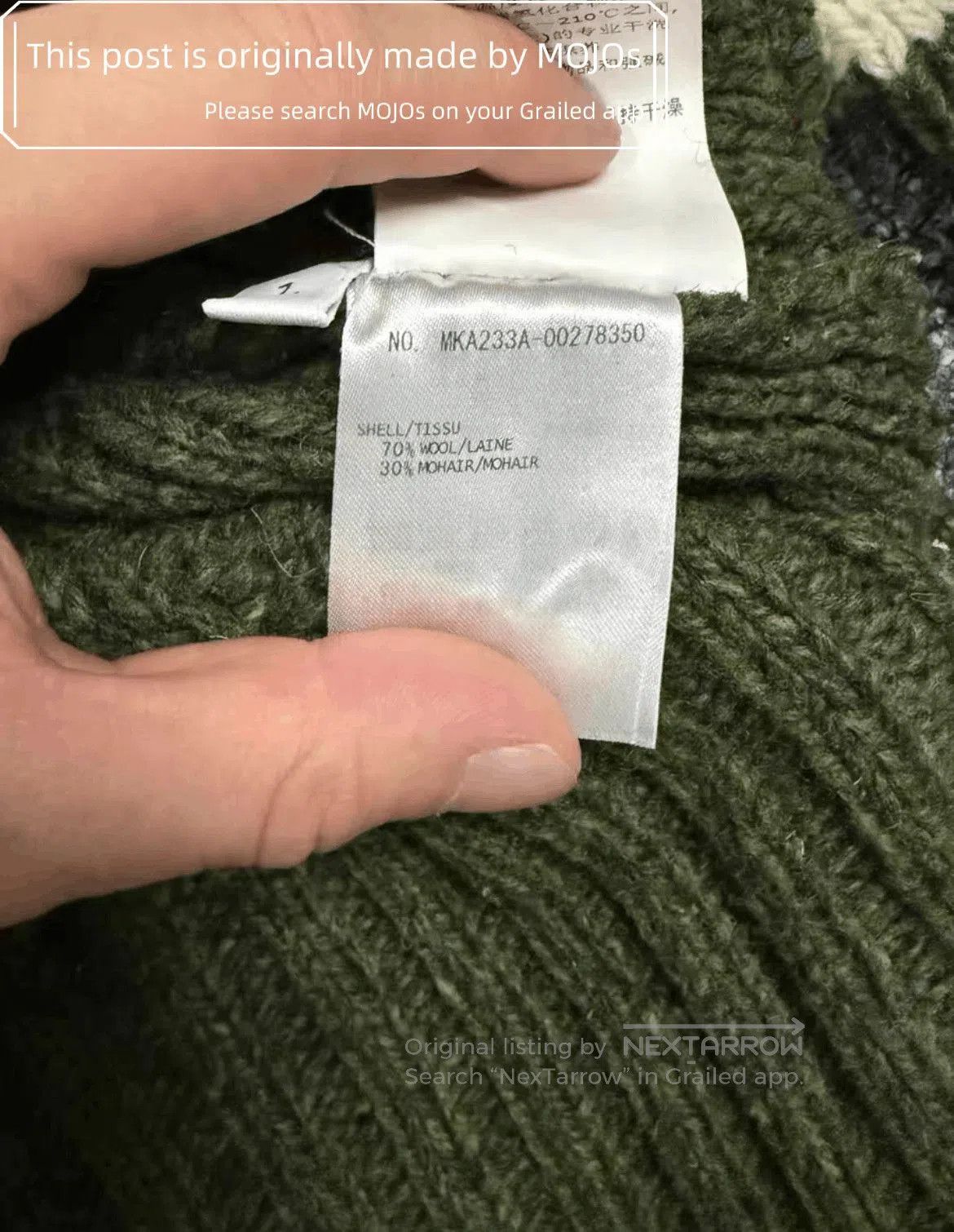 Thom Browne Sz 1 Thom Browne Mohair Blend Green Four Stripes Knitwear. Size US S / EU 44-46 / 1 - 6 Thumbnail