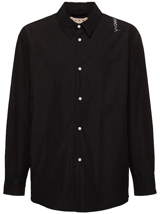 o1lsvrm0425 Padded Shirt in Black