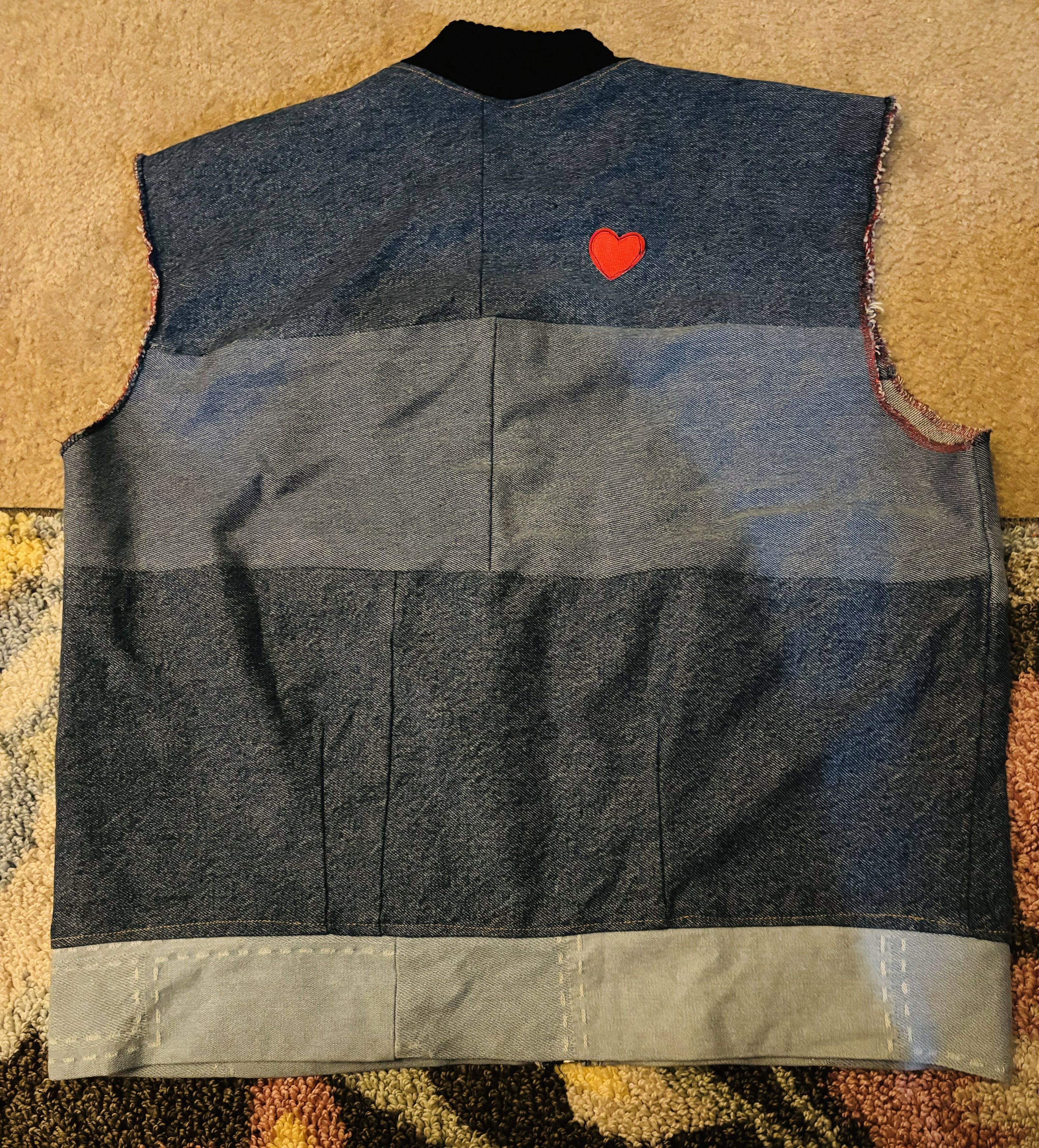 Other Custom Denim Jean Upcycle Vest Size US S / EU 44-46 / 1 - 2 Thumbnail