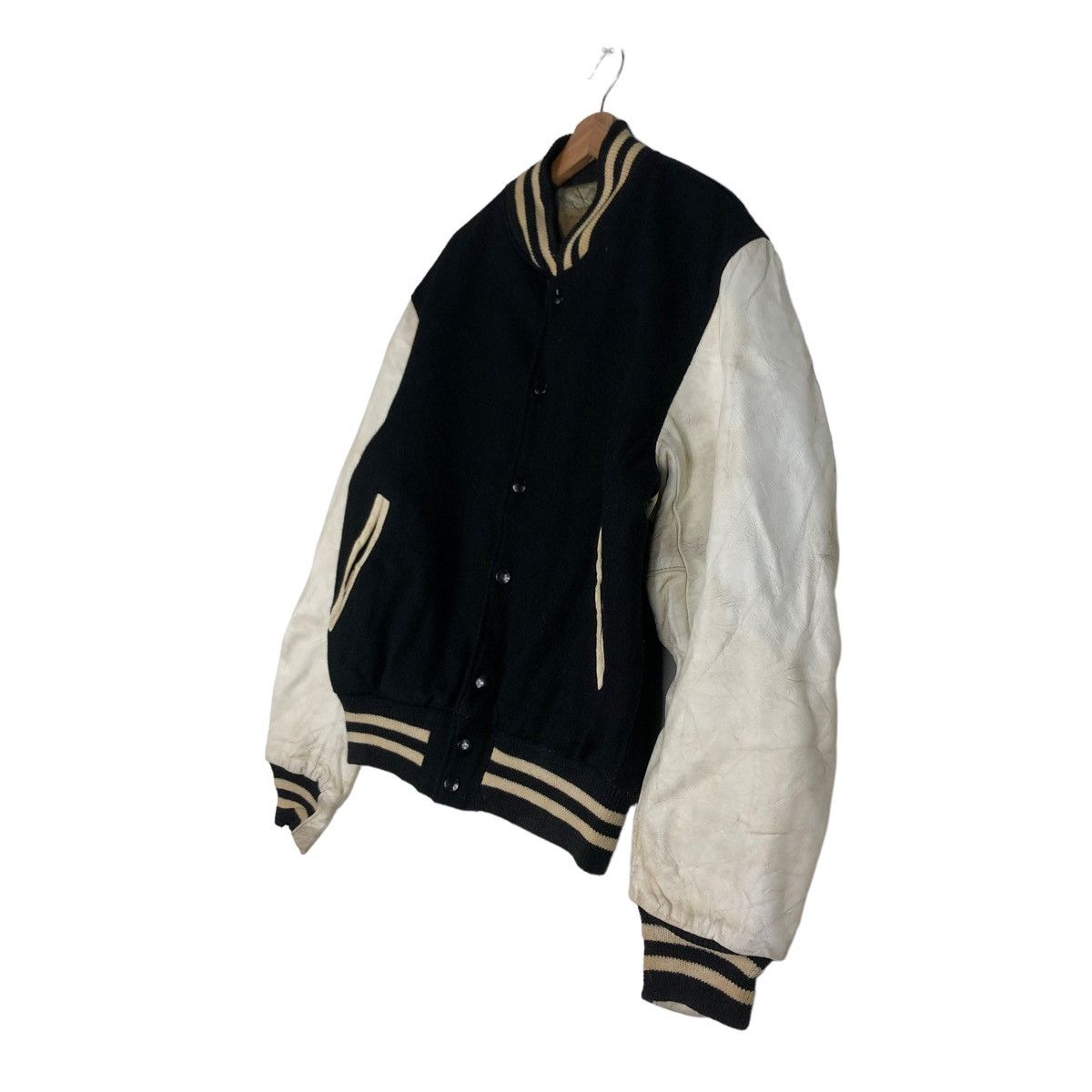 Golden Bear 🔥A Bear For Wear Varsity Jacket Leather Handling Golden Bear Size US L / EU 52-54 / 3 - 7 Thumbnail