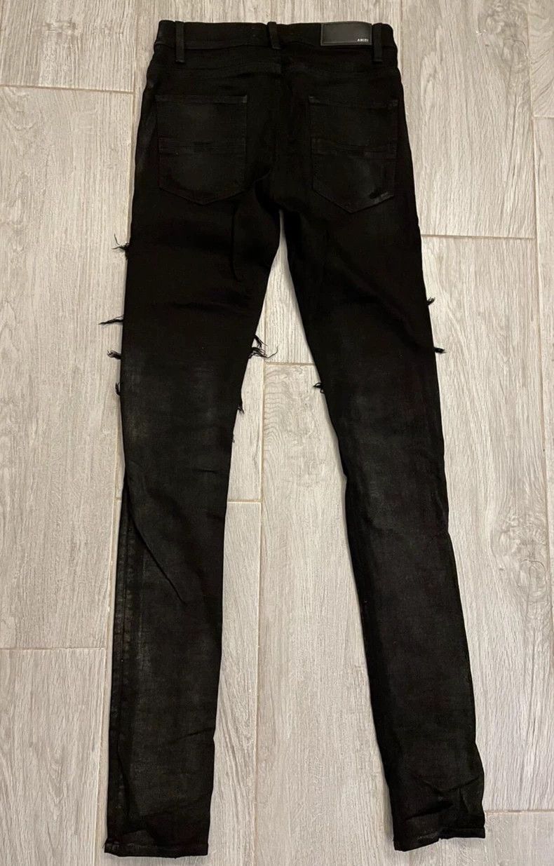 Amiri Amiri 16th season OG gold dust mx1 black patched leather d Size US 30 / EU 46 - 2 Thumbnail