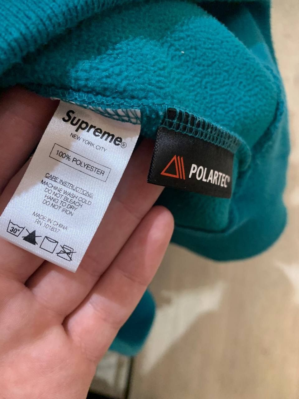 Supreme Supreme Small Box Logo Polartec Fleece Sweatshirt FW16 Size US L / EU 52-54 / 3 - 4 Thumbnail