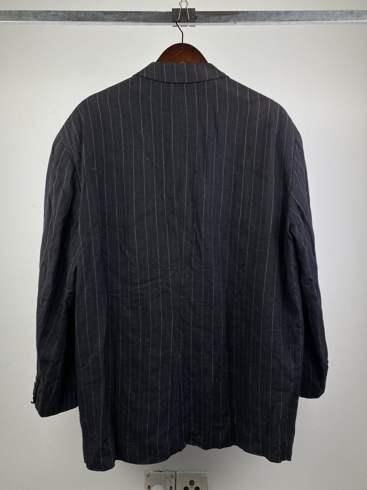 Comme des Garcons Homme Comme des Garcons Home Plus Pinstripe Oversized Jacket Size US M / EU 48-50 / 2 - 2 Thumbnail