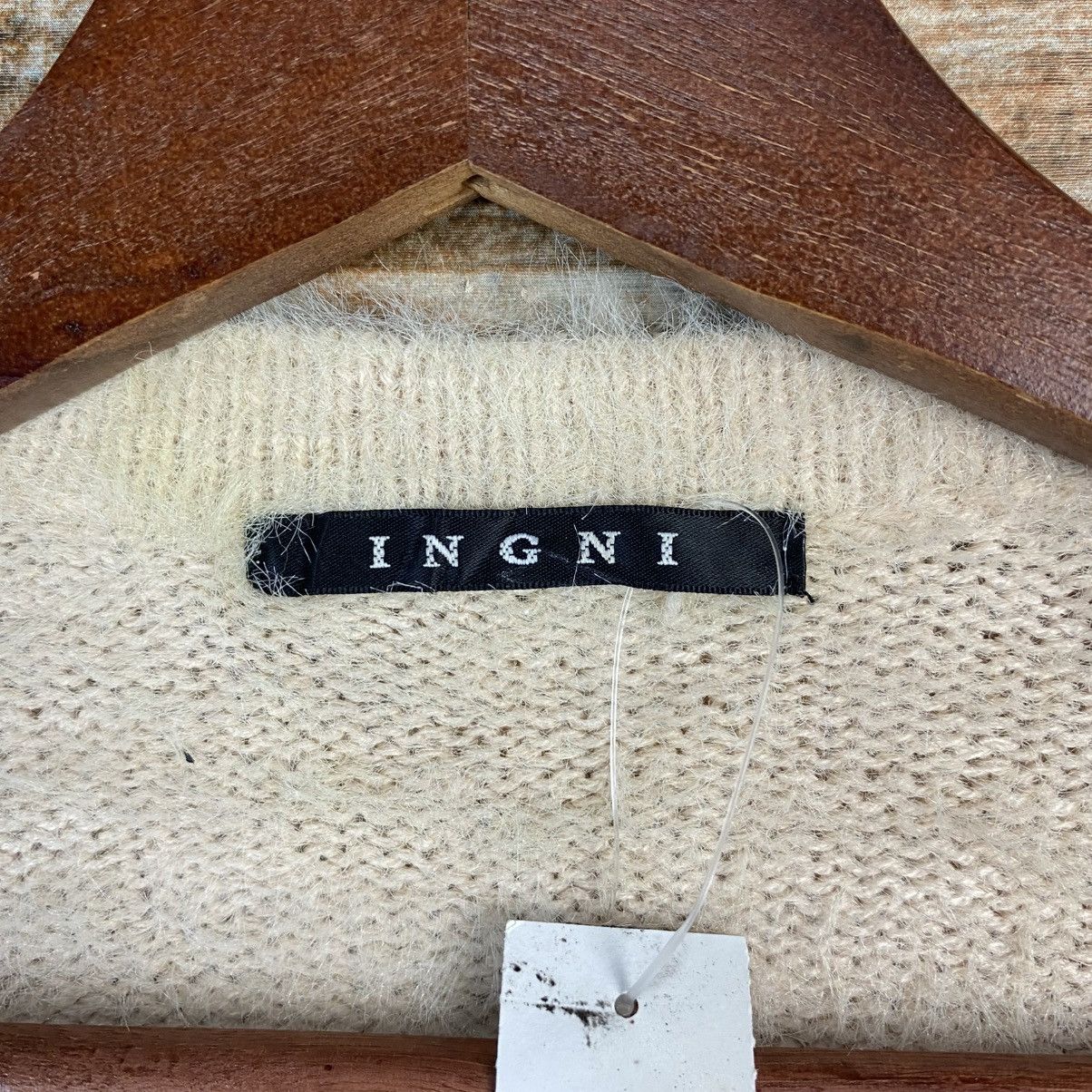 Japanese Brand DL Ingni Pink Cardigan fur shaggy mohair Knitwear #C1056 Size M / US 6-8 / IT 42-44 - 9 Thumbnail
