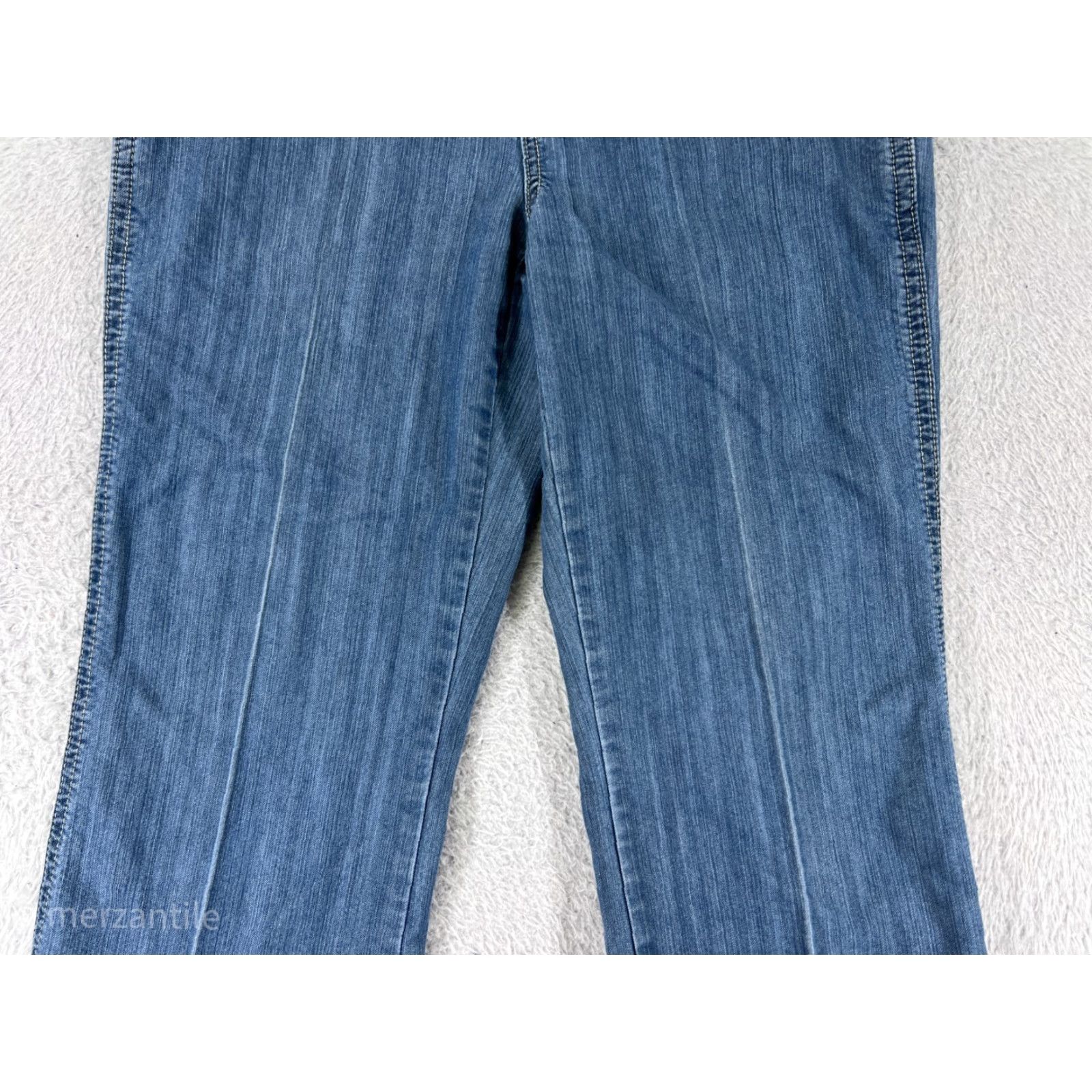 Vintage Passports Jeans Womens 6 Blue Denim Flared Mid Rise 29in Inseam 5-Pocket Cotton Blend Jeans Size 28" / US 6 / IT 42 - 7 Thumbnail