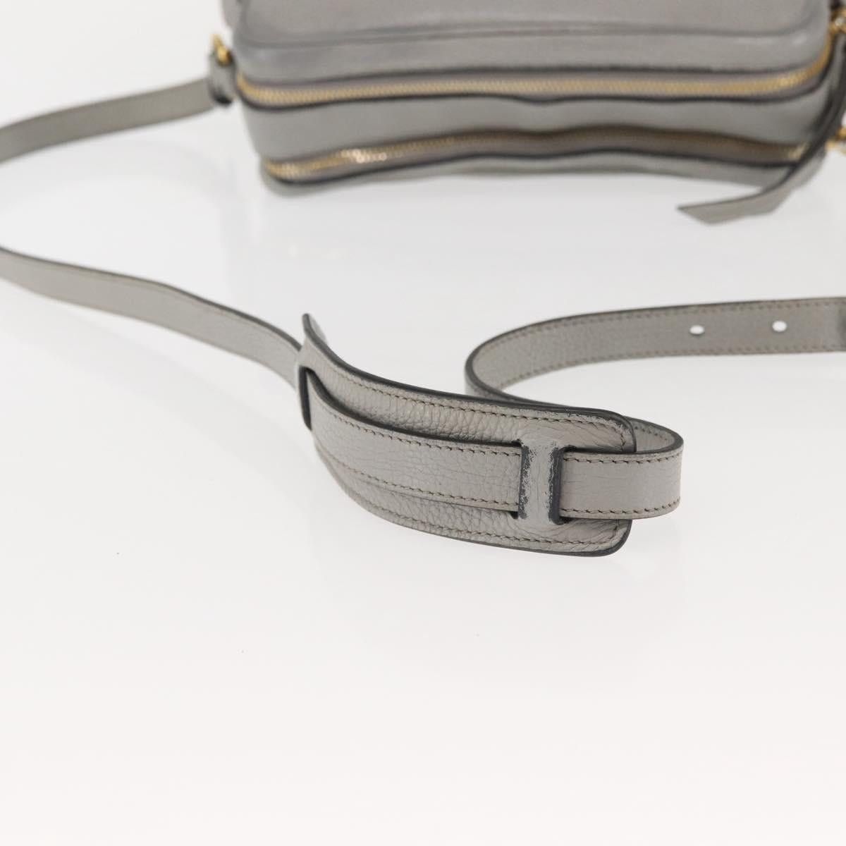 Prada PRADA Shoulder Bag Leather Gray Gold Size ONE SIZE - 7 Thumbnail