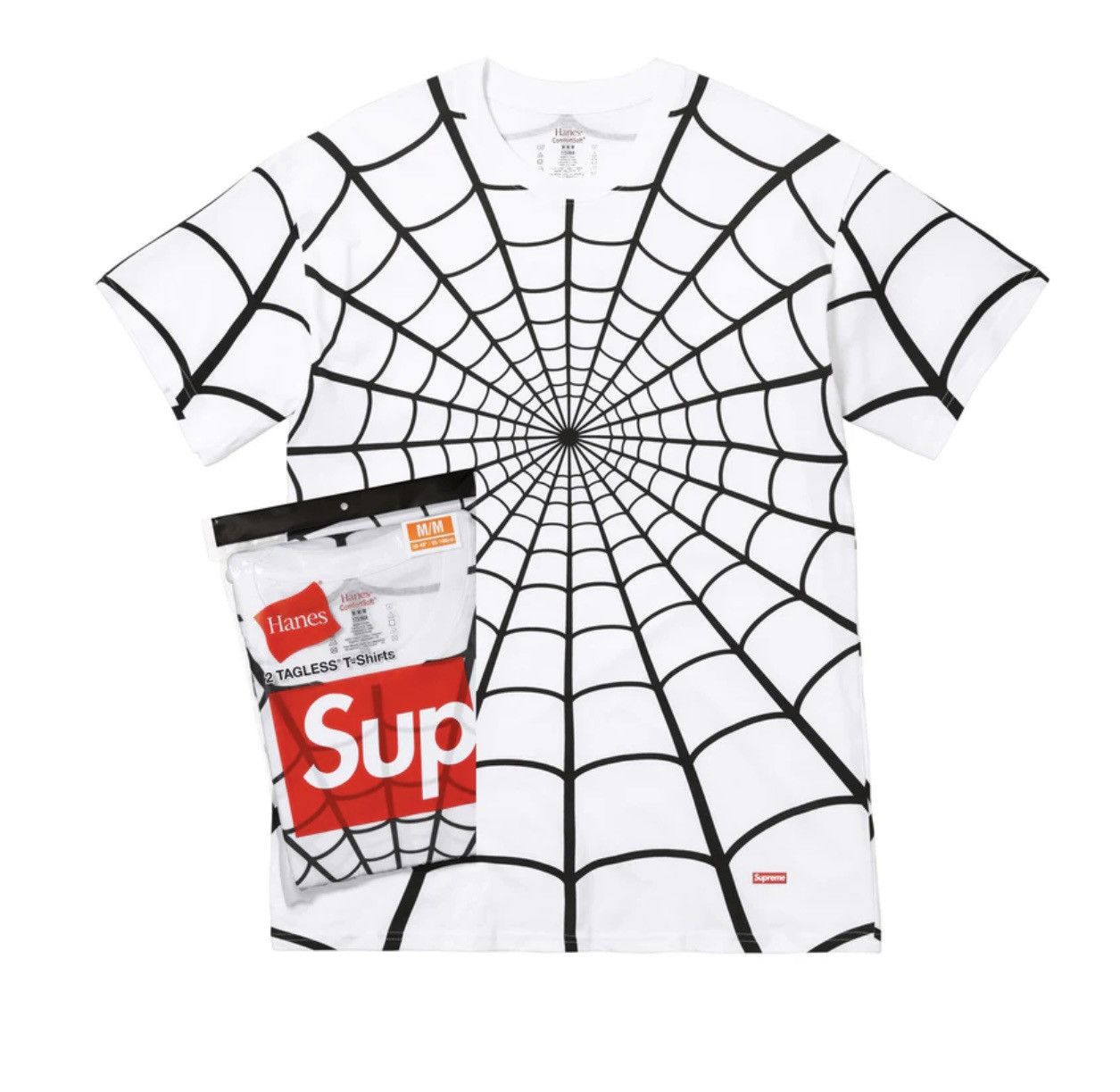 Supreme M Supreme x Marvel Spider-Man Web T-Shirt 2-Pack White Size US M / EU 48-50 / 2 - 3 Thumbnail