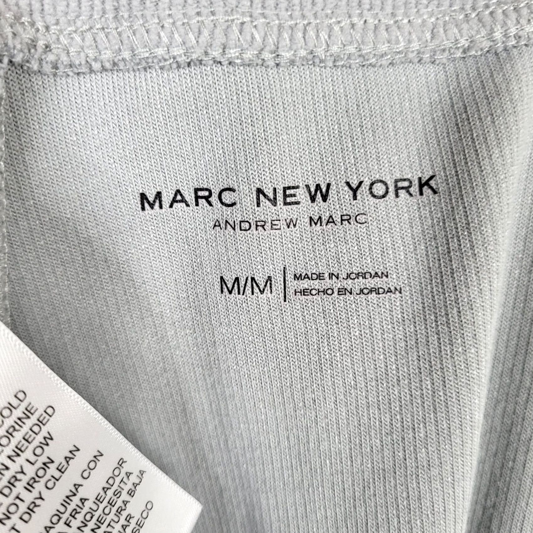 Andrew Marc MARC NEW YORK ANDREW MARC Men Jogger M Gray Solid Casual Buttons Regular Rise Mid Inseam 28.5" Size US 31 - 5 Thumbnail