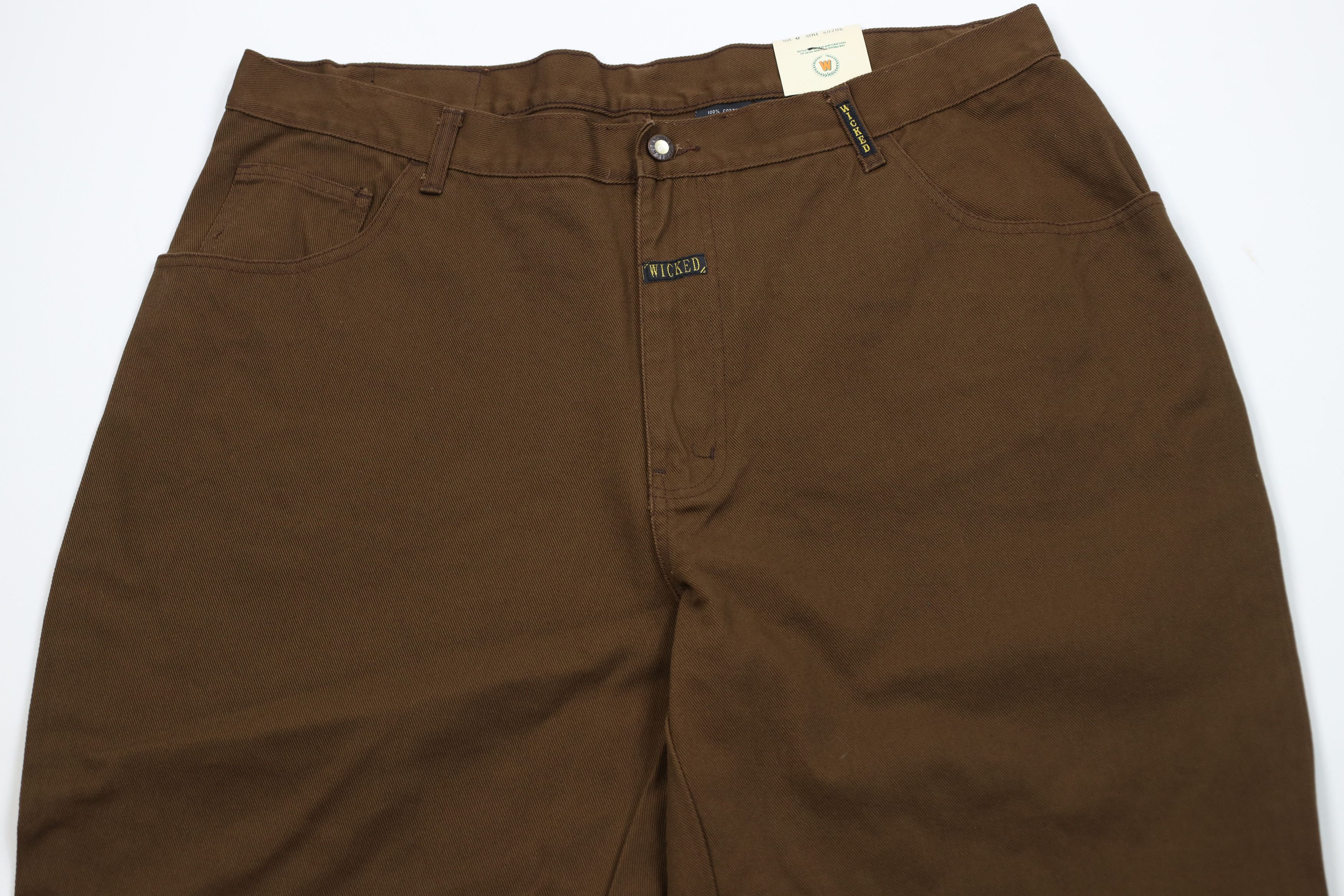 Vintage Deadstock Vintage 90s Streetwear Fit Skateboard Jeans Brown Size US 42 / EU 58 - 2 Thumbnail