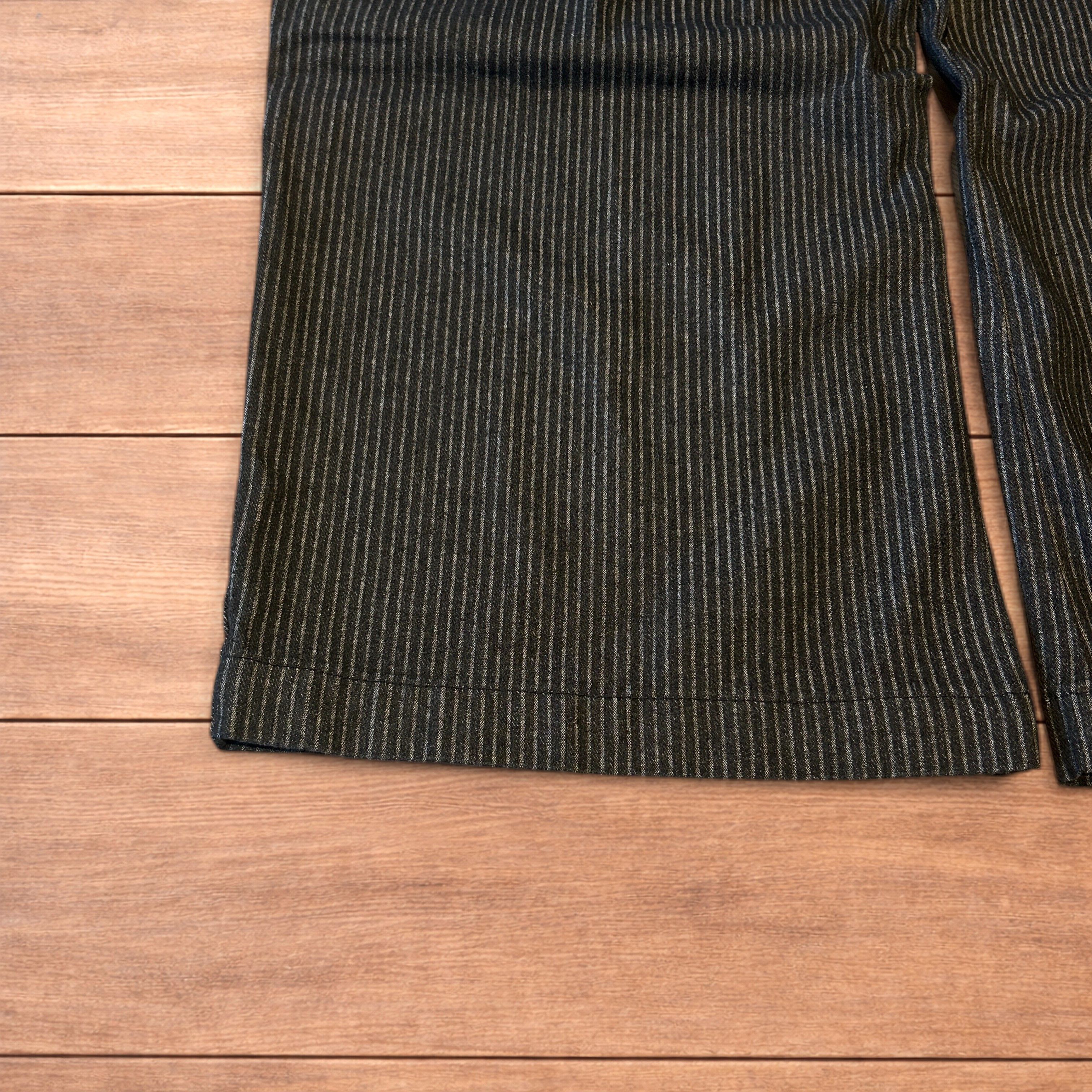 Japanese Brand Vintage style baggy wide leg pleated jeans in black Size US 32 / EU 48 - 5 Thumbnail