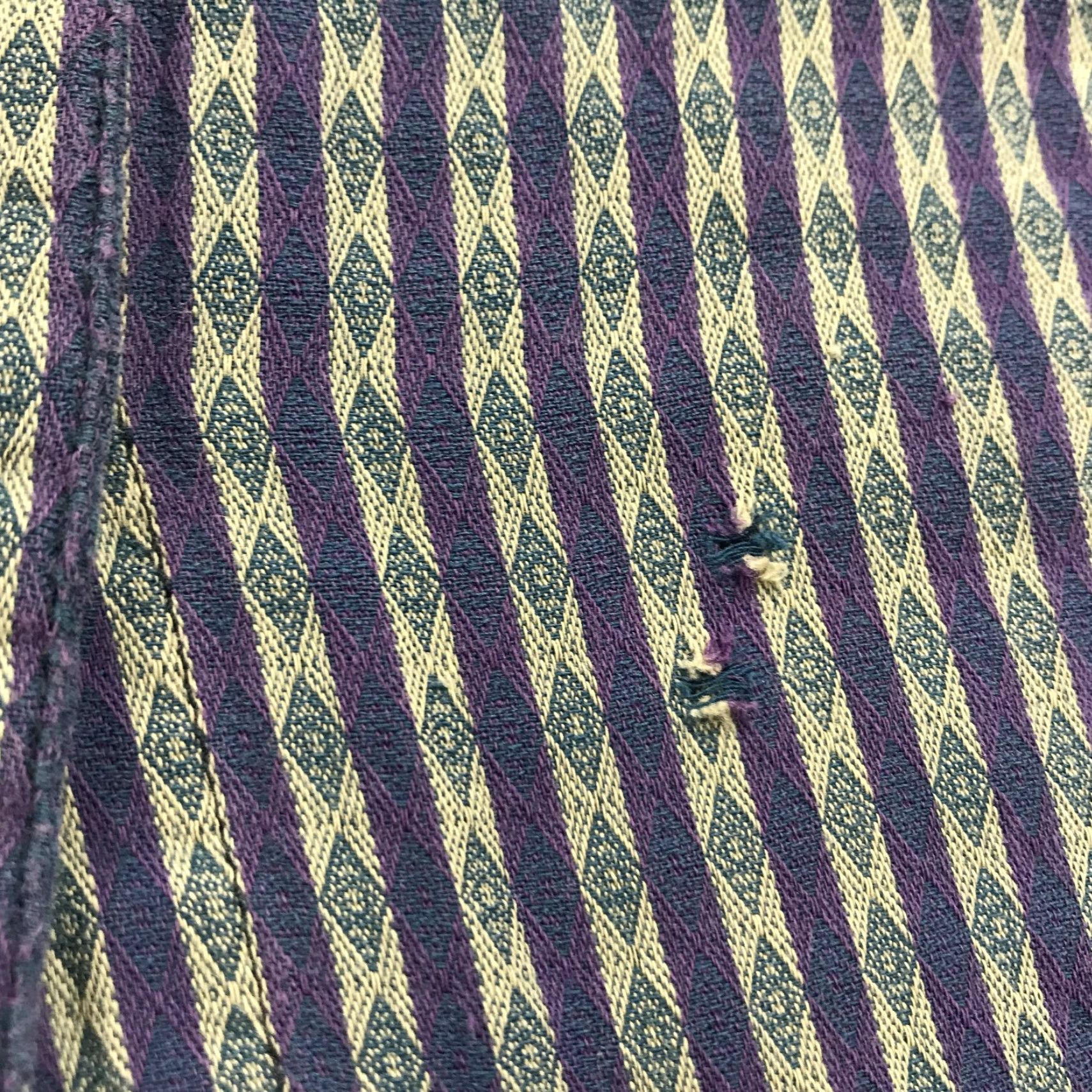 Patagonia VINTAGE Patagonia Shirt Womens Large Blue Purple Abstract Cotton Portugal 90s Size L / US 10 / IT 46 - 4 Thumbnail
