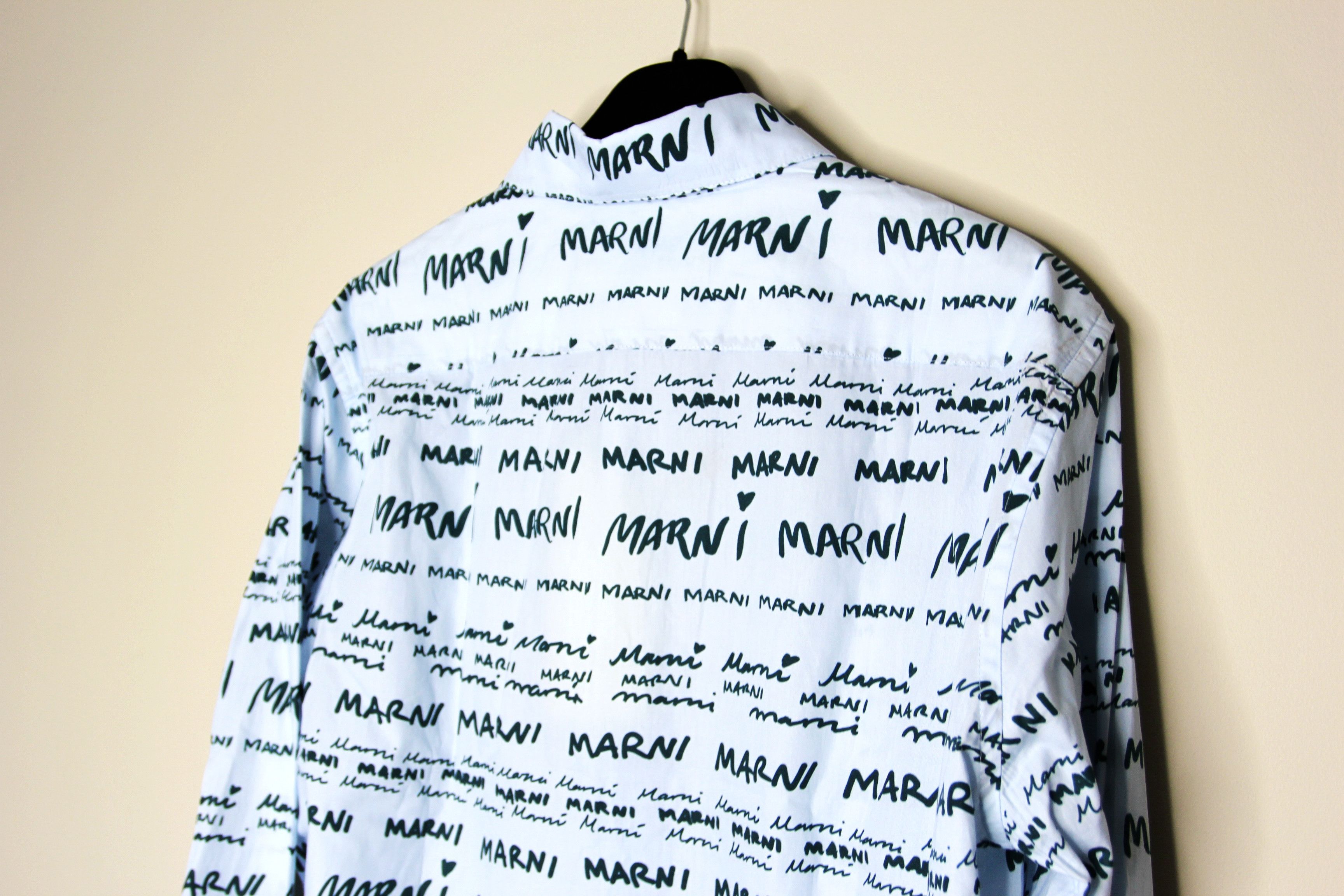 Marni BNWT AW23 MARNI MEGAMARNI POPELINE SHIRT 50 Size US M / EU 48-50 / 2 - 6 Thumbnail