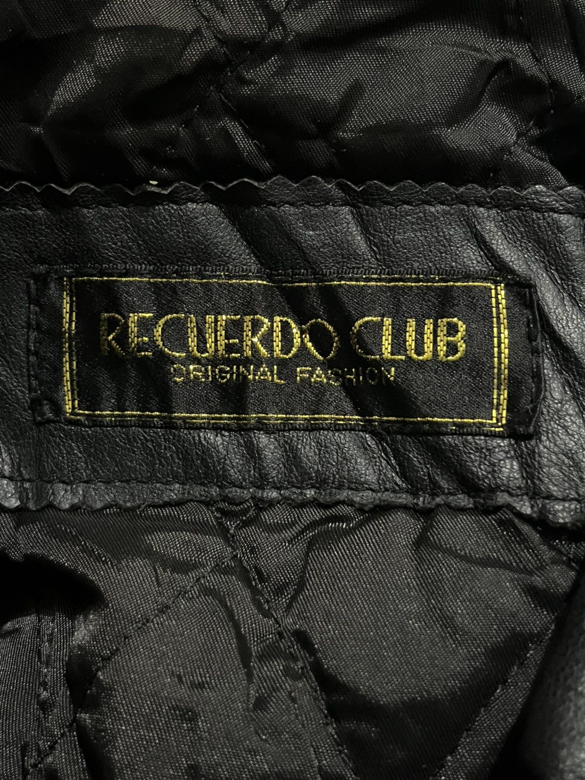 Japanese Brand 90s Vintage Recuerdo Club Classic Leather Jacket Size US L / EU 52-54 / 3 - 7 Thumbnail