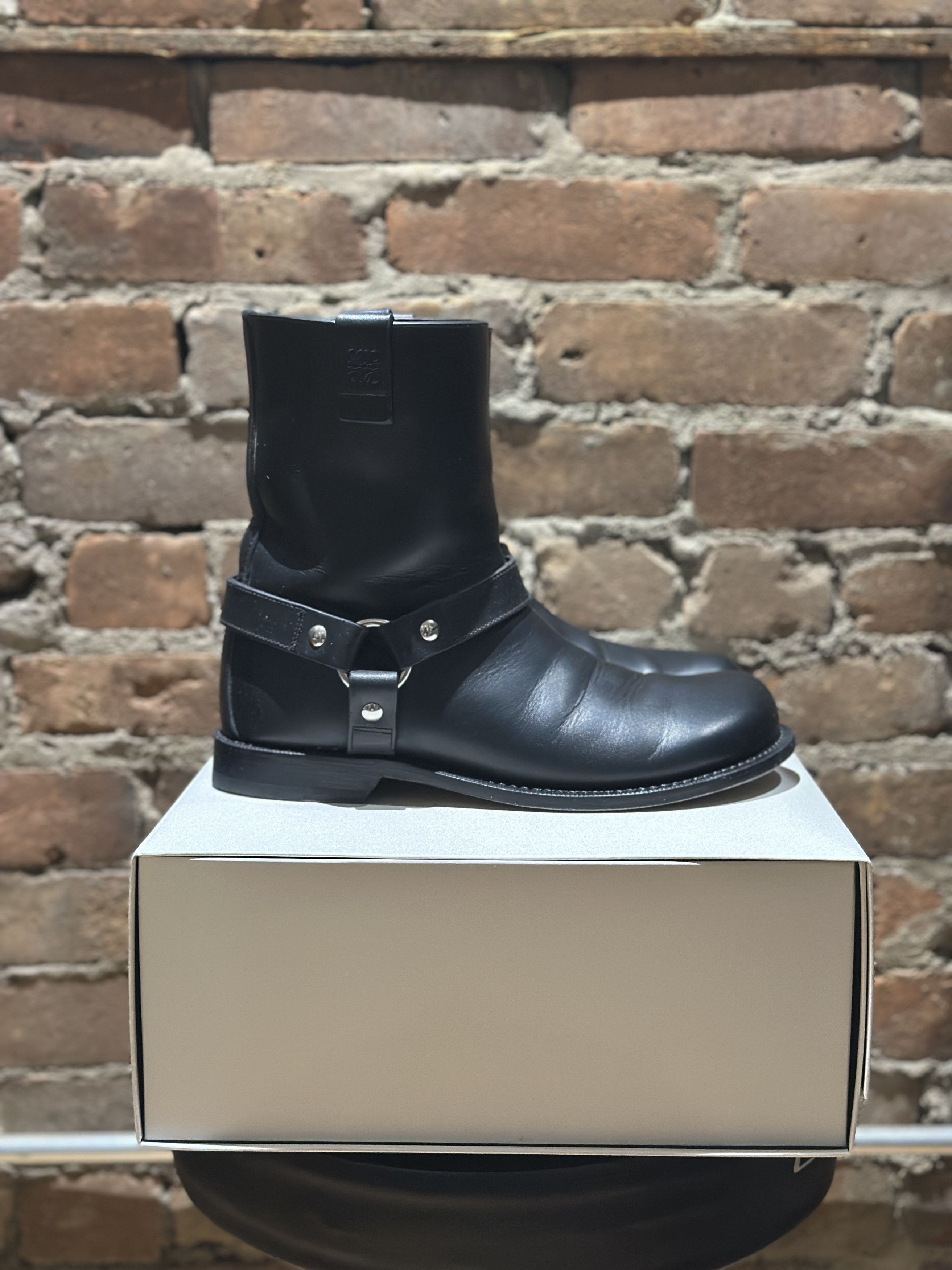 Loewe LOEWE Campo Leather Harness Biker Boots – Black (EU 41) Size US 8 / EU 41 - 5 Thumbnail