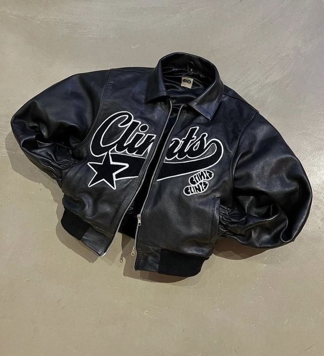 Clints Co Leather Clints Inc Bully Bomber Jacket New XL | Grailed