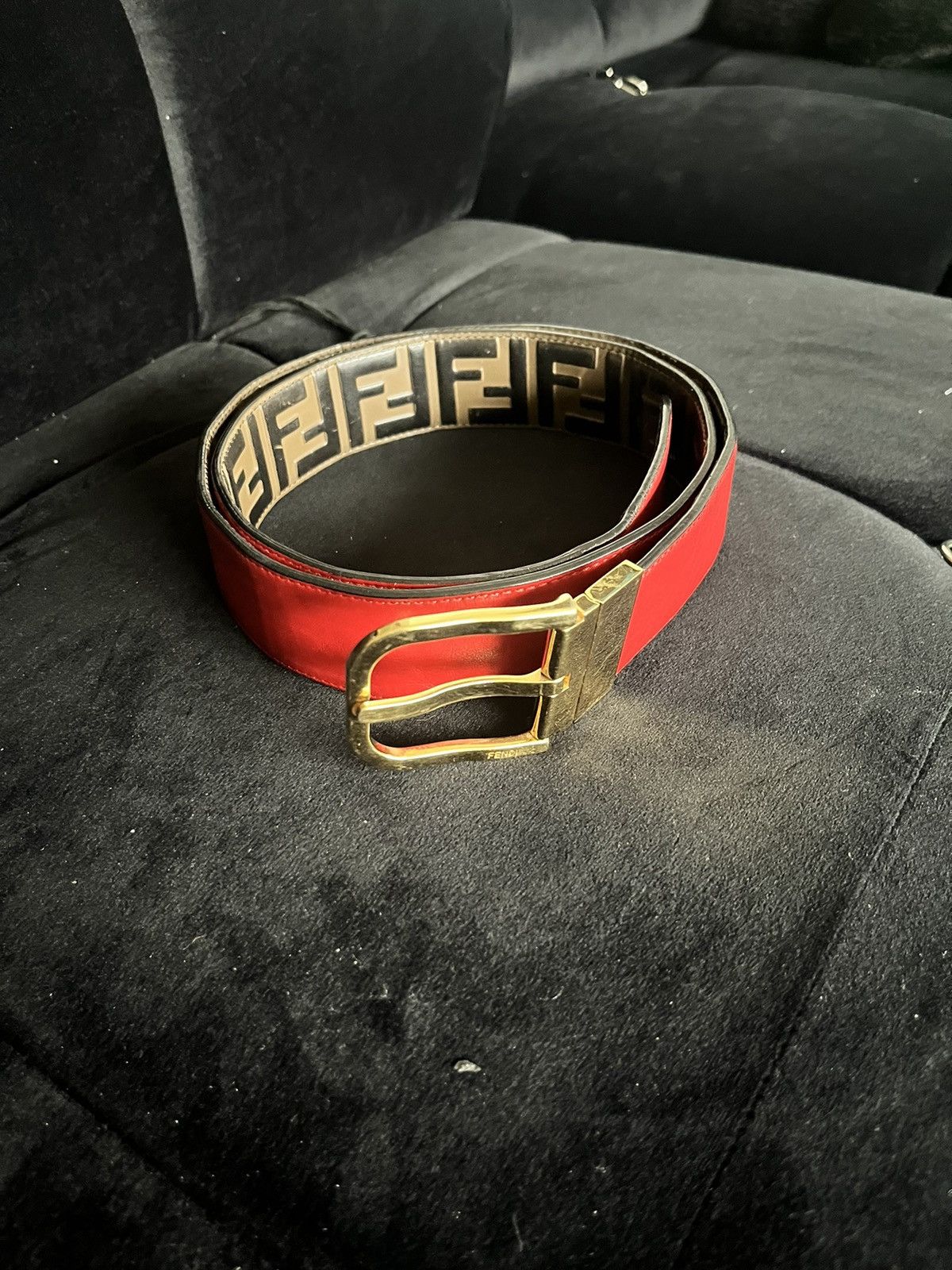 Fendi FENDI BROWN MONOGRAM BELT SZ 36-38 Size 36 - 11 Thumbnail