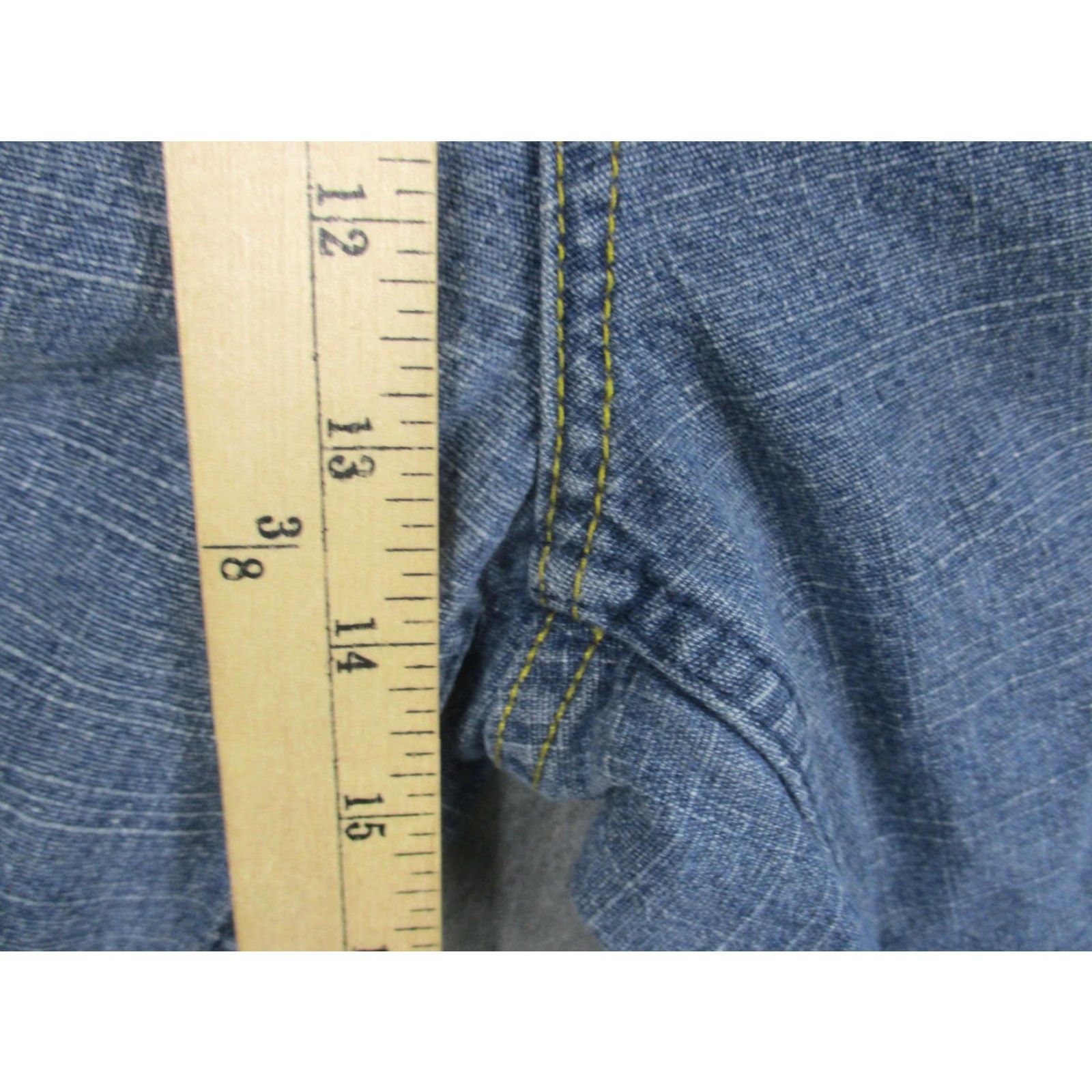 Phat Farm Phat Farm Shorts Mens 34 Blue Denim Carpenter Utility Hammer Loop Relaxed Jeans Size US 34 / EU 50 - 4 Thumbnail