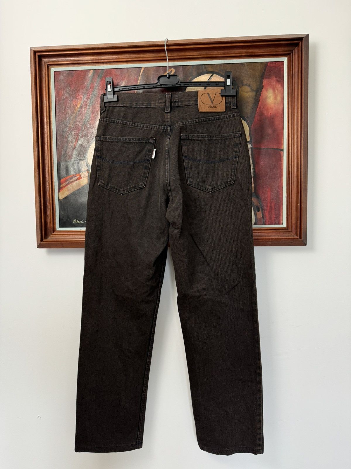 Valentino Vintage VALENTINO Jeans Denim 90s Washed Brown Pant Luxury Size US 32 / EU 48 - 2 Thumbnail