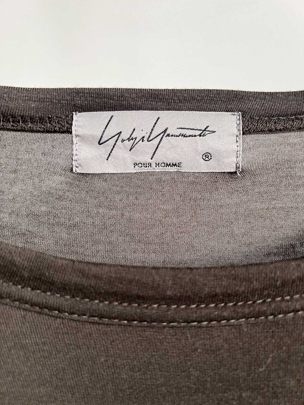 Yohji Yamamoto Yohji Yamamoto Pour Homme - Tencel ASYMMETRY LONG SLEEVE T Size US L / EU 52-54 / 3 - 3 Thumbnail