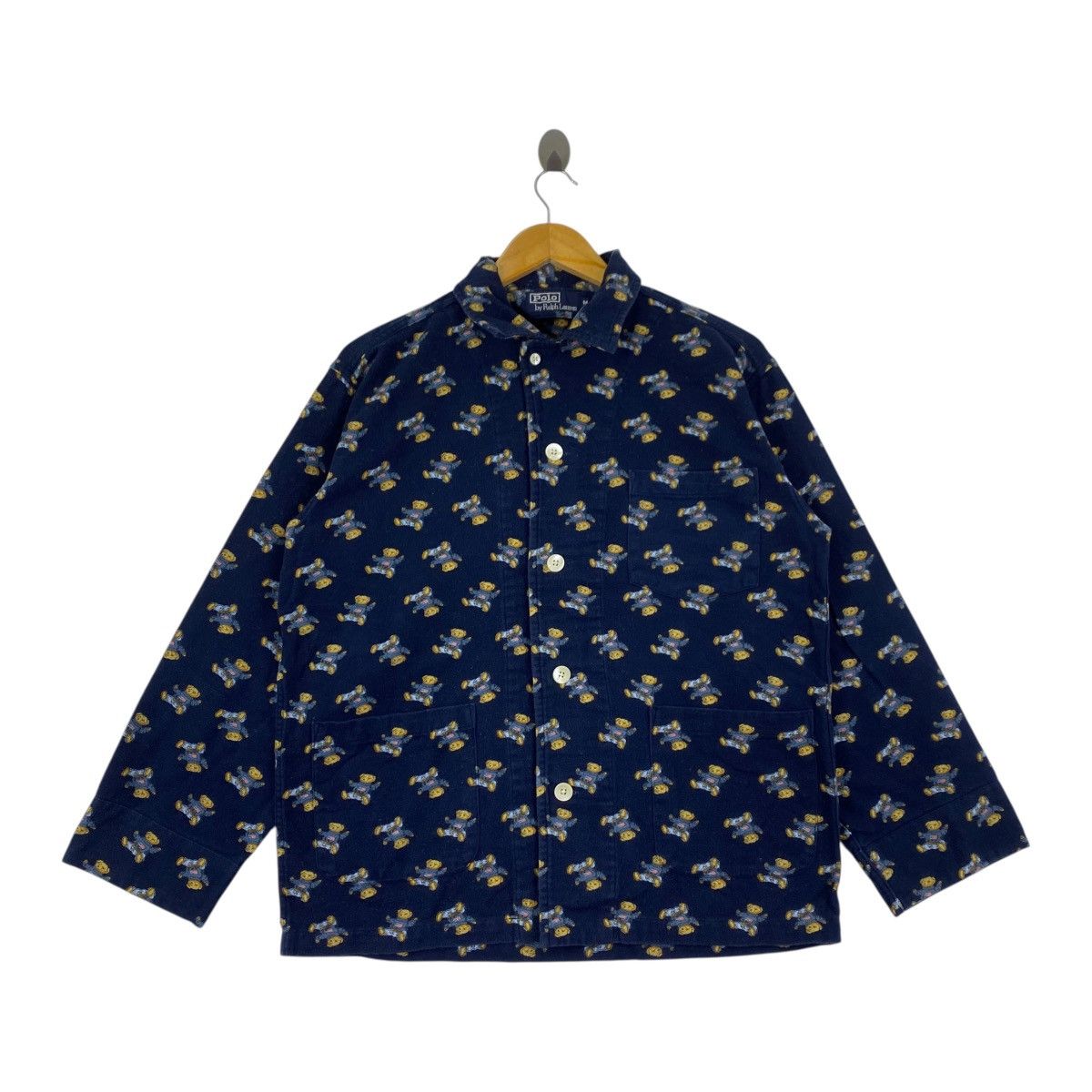 Polo Ralph Lauren Vintage 90s POLO BEAR Ralph Lauren Fleece Fullprint Size US M / EU 48-50 / 2 - 1 Thumbnail