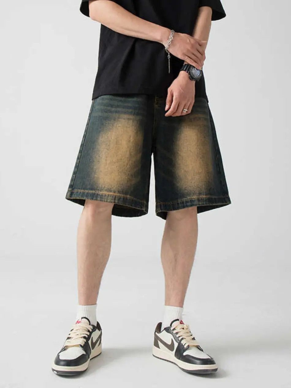 Japanese Brand Retro straight leg loose denim shorts Size US 30 / EU 46 - 5 Thumbnail