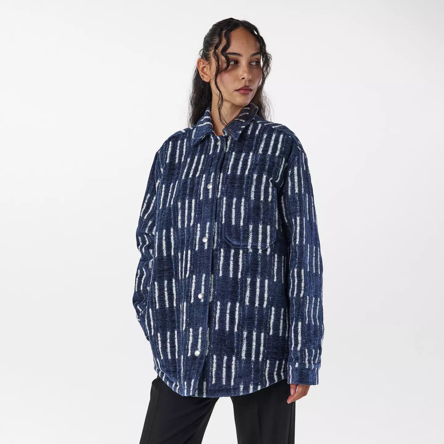 Off-White o1y1225 Patterned Shirt in Blue/White Size XS / US 0-2 / IT 36-38 - 3 Thumbnail