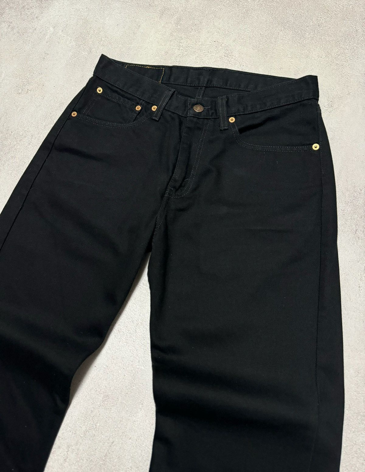 Levi's × Vintage Vintage Levis 751 Jeans Denim Pants Straight Black Y2K 90s Size US 32 / EU 48 - 7 Thumbnail