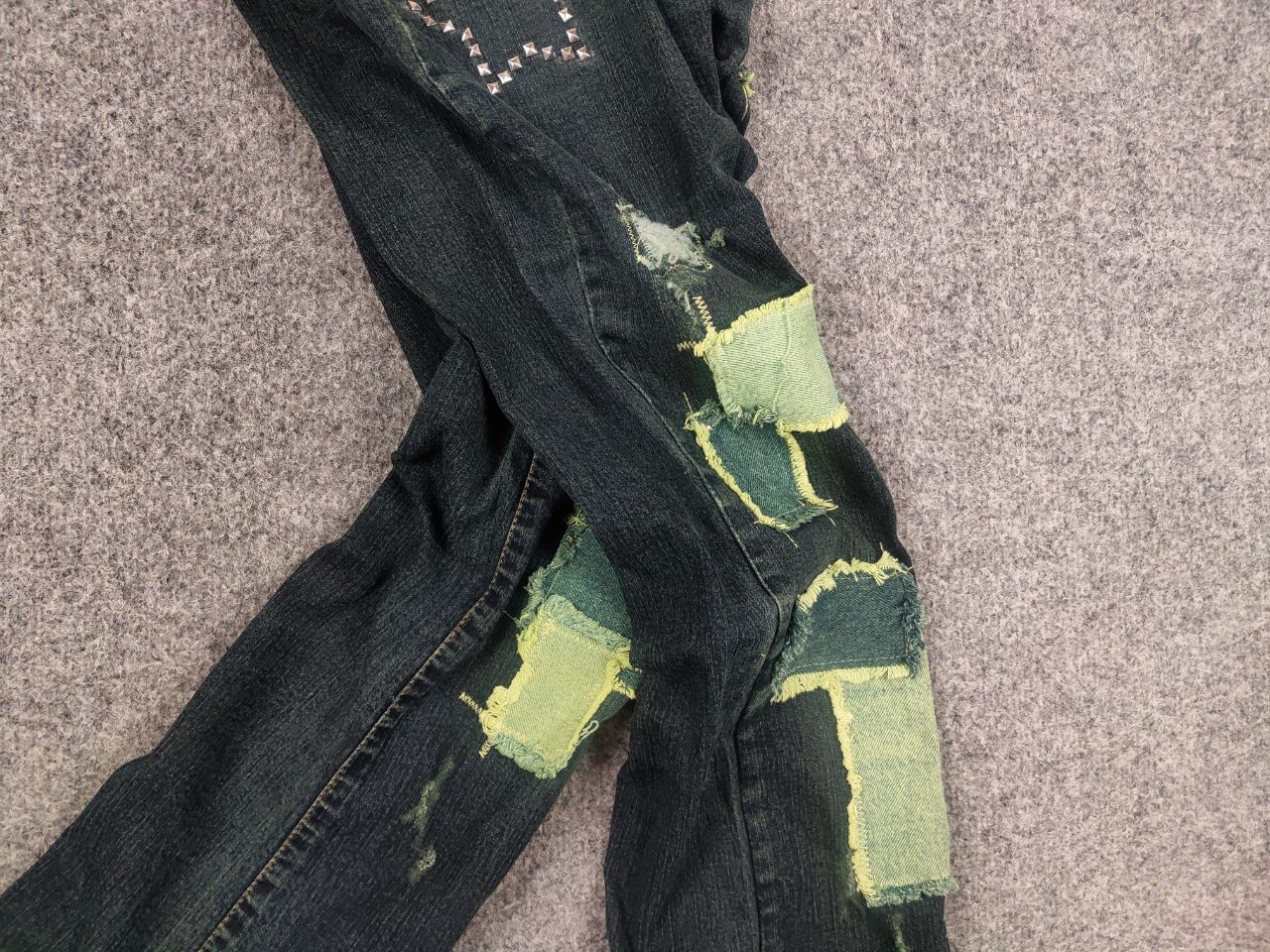 Miss Sixty Vintage Miss Sixty roxy Low Rise Flared patchwork Jeans Y2K Size 31" - 5 Thumbnail