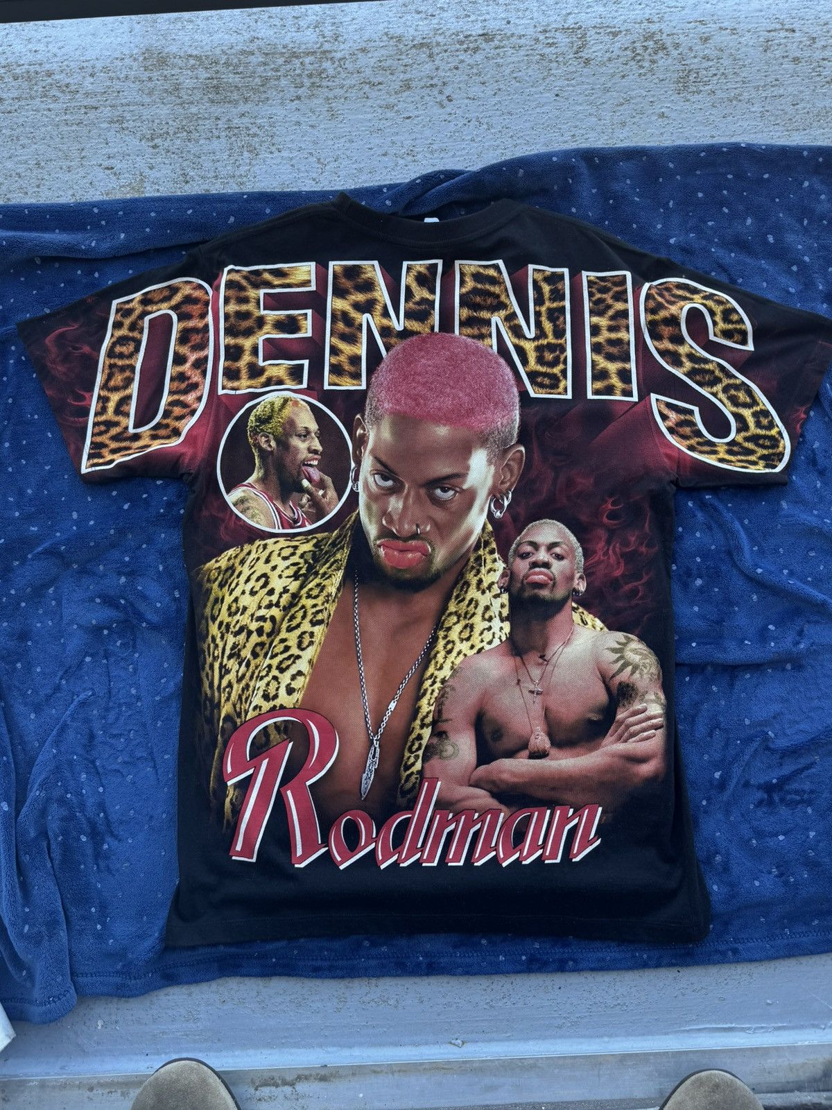 Vintage Dennis Rodman freak tee Size US L / EU 52-54 / 3 - 2 Thumbnail
