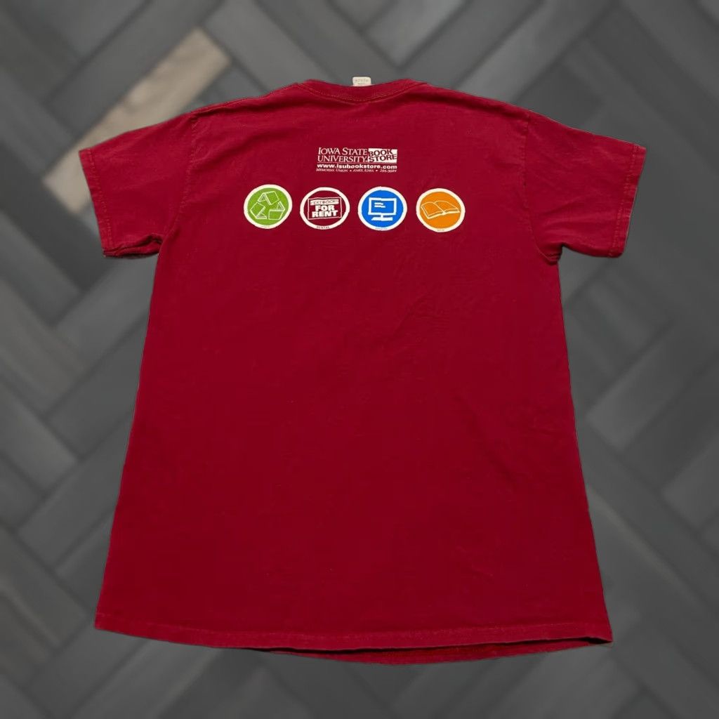 Gildan Iowa State Cyclones Cardinal Mascot T Shirt Gildan Heavy Cotton Mens Medium Size US M / EU 48-50 / 2 - 1 Thumbnail
