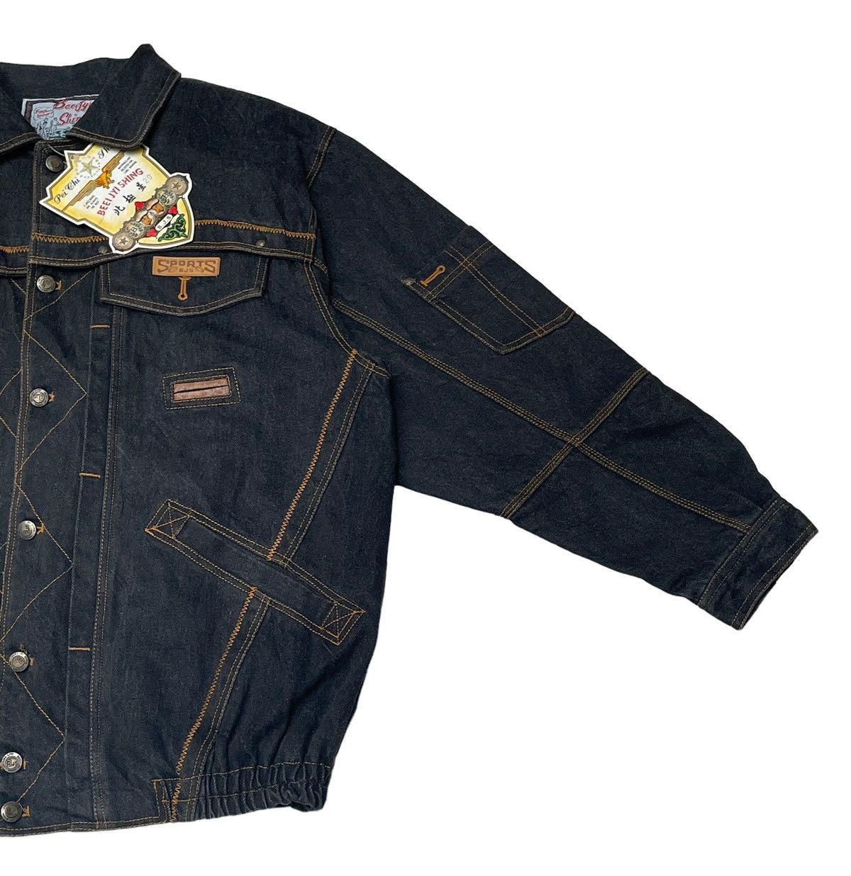 Japanese Brand × Vintage Vintage Beei Jyi Shing Trucker Denim Jacket 2000s Size US M / EU 48-50 / 2 - 5 Thumbnail
