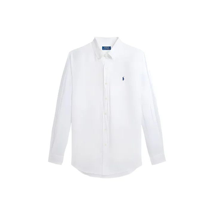 Polo Ralph Lauren Polo Ralph Lauren FW24 Logo Embroidered Linen Long-Sleeve Shirt Size US S / EU 44-46 / 1 - 1 Thumbnail